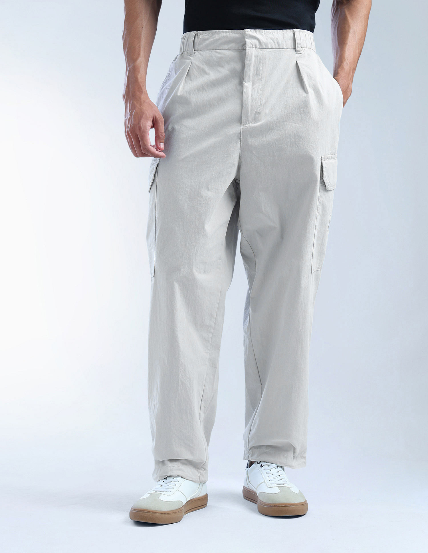 Flying Machine Solid Cobain Loose Fit Cargos