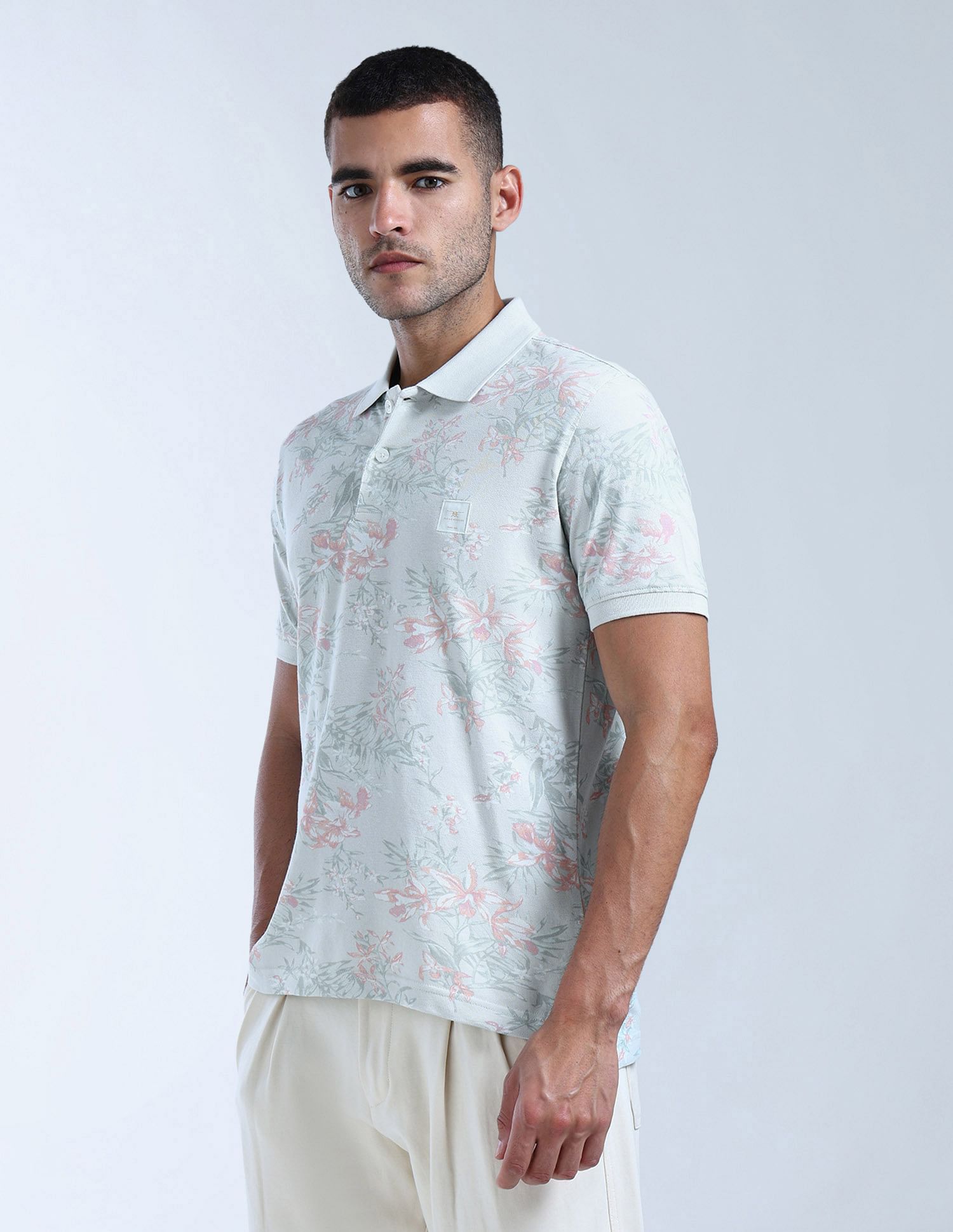 Flying Machine All-Over Regular Fit Polo Shirt