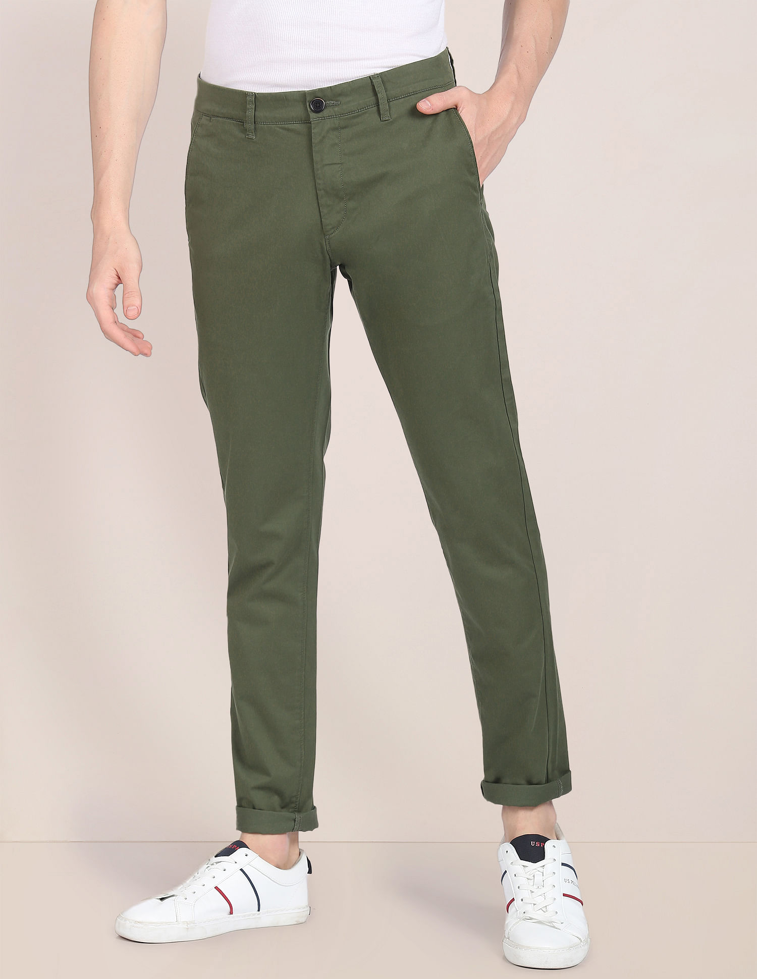 U.S. Polo Assn. Austin Trim Fit Stretch Trousers