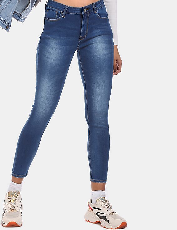 Flying Machine Women Mid Rise Veronica Skinny Fit Jeans