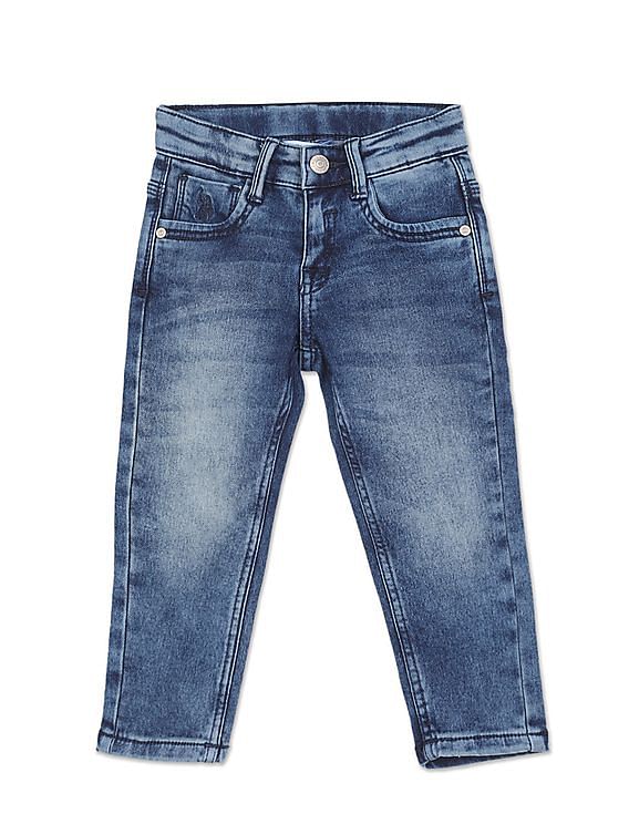 U.S. Polo Assn. Kids Mid Rise Slim Fit Jeans