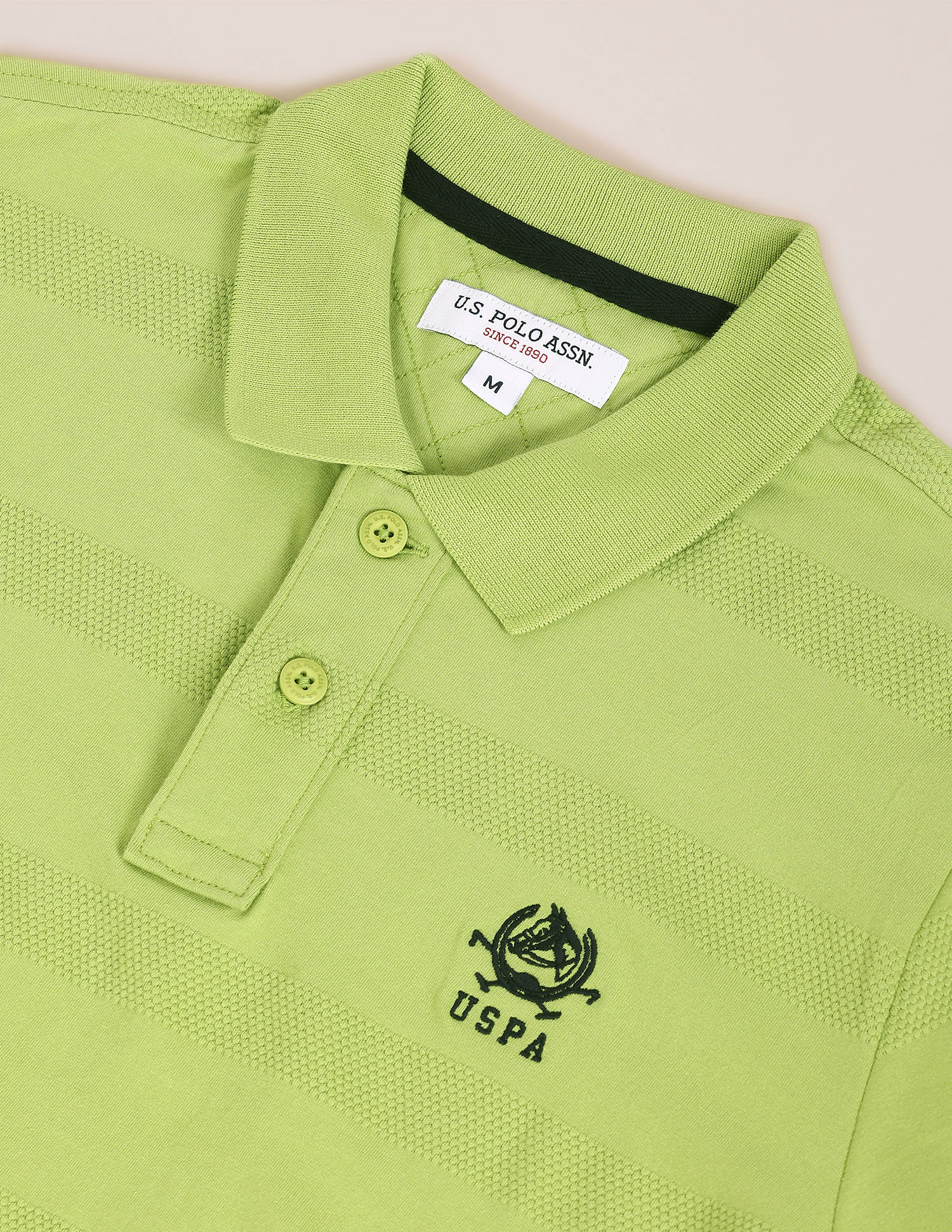 U.S. Polo Assn. Textured Cotton Polo Shirt