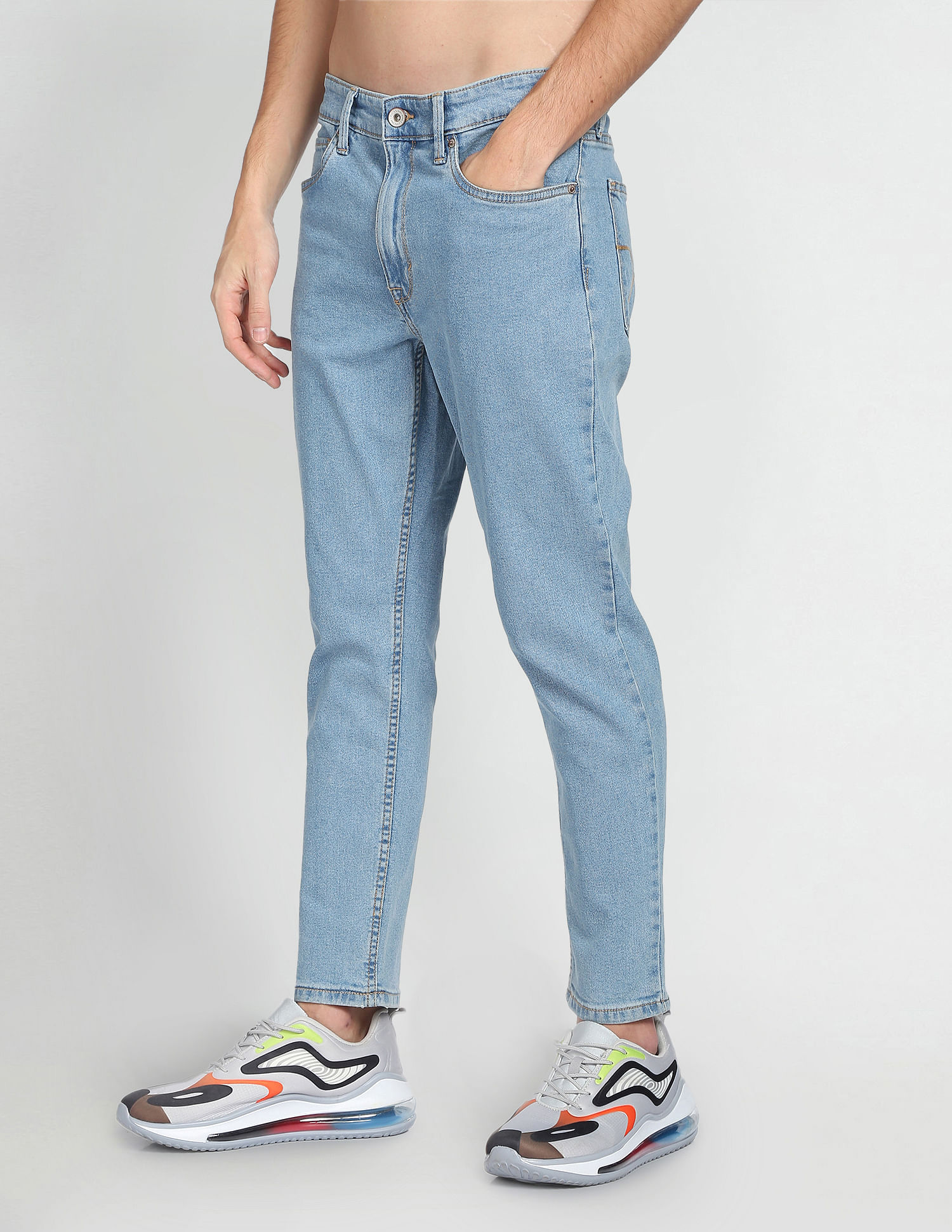 Flying Machine High Rise Mankle Slim Fit Jeans