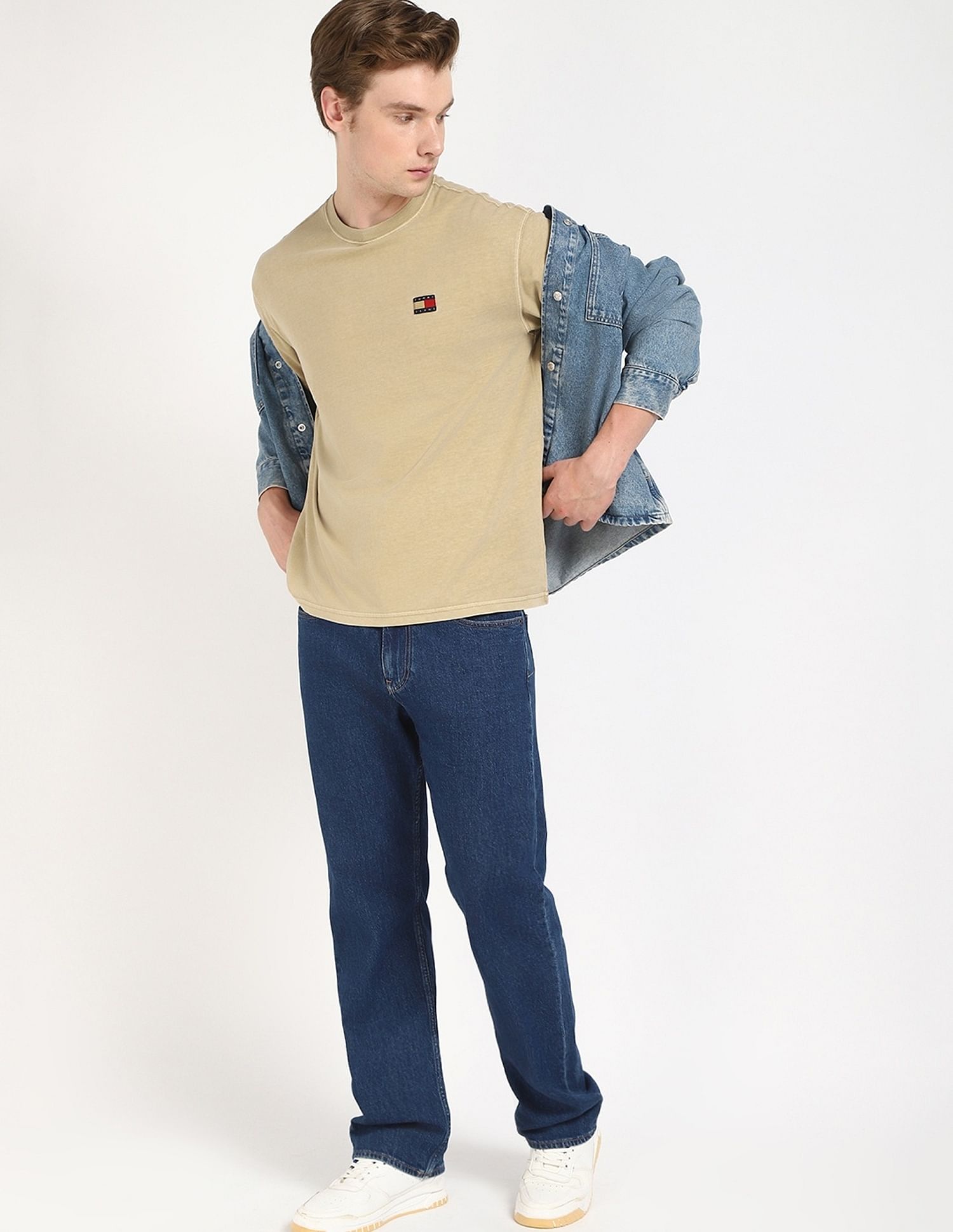 Tommy Hilfiger Solid Relaxed-Fit Cotton T-Shirt