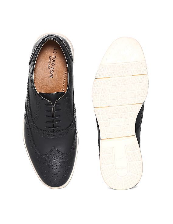 U.S. Polo Assn. Wingtip Leather Lionel Oxford Shoes