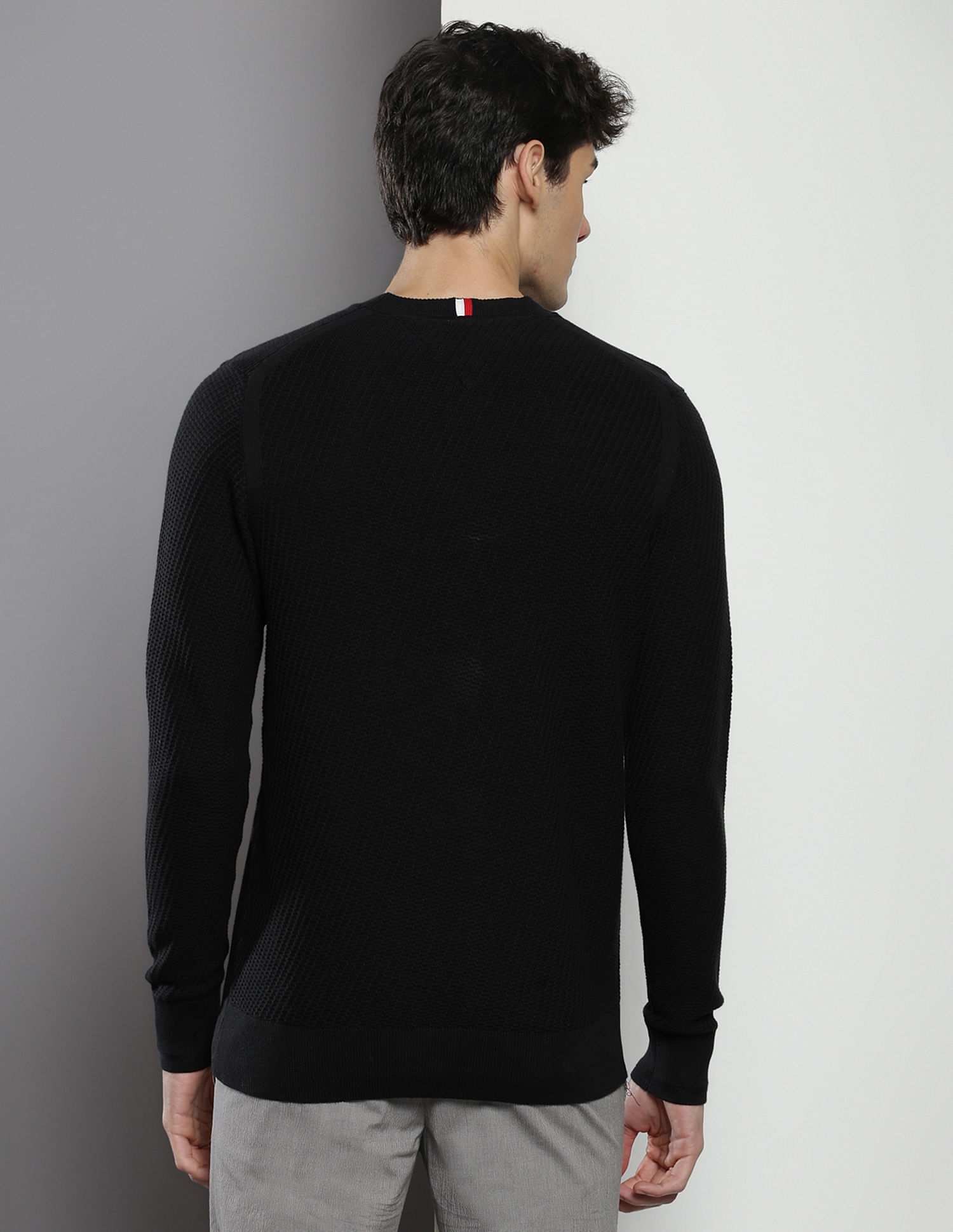 Tommy Hilfiger Organic Cotton Textured Sweater