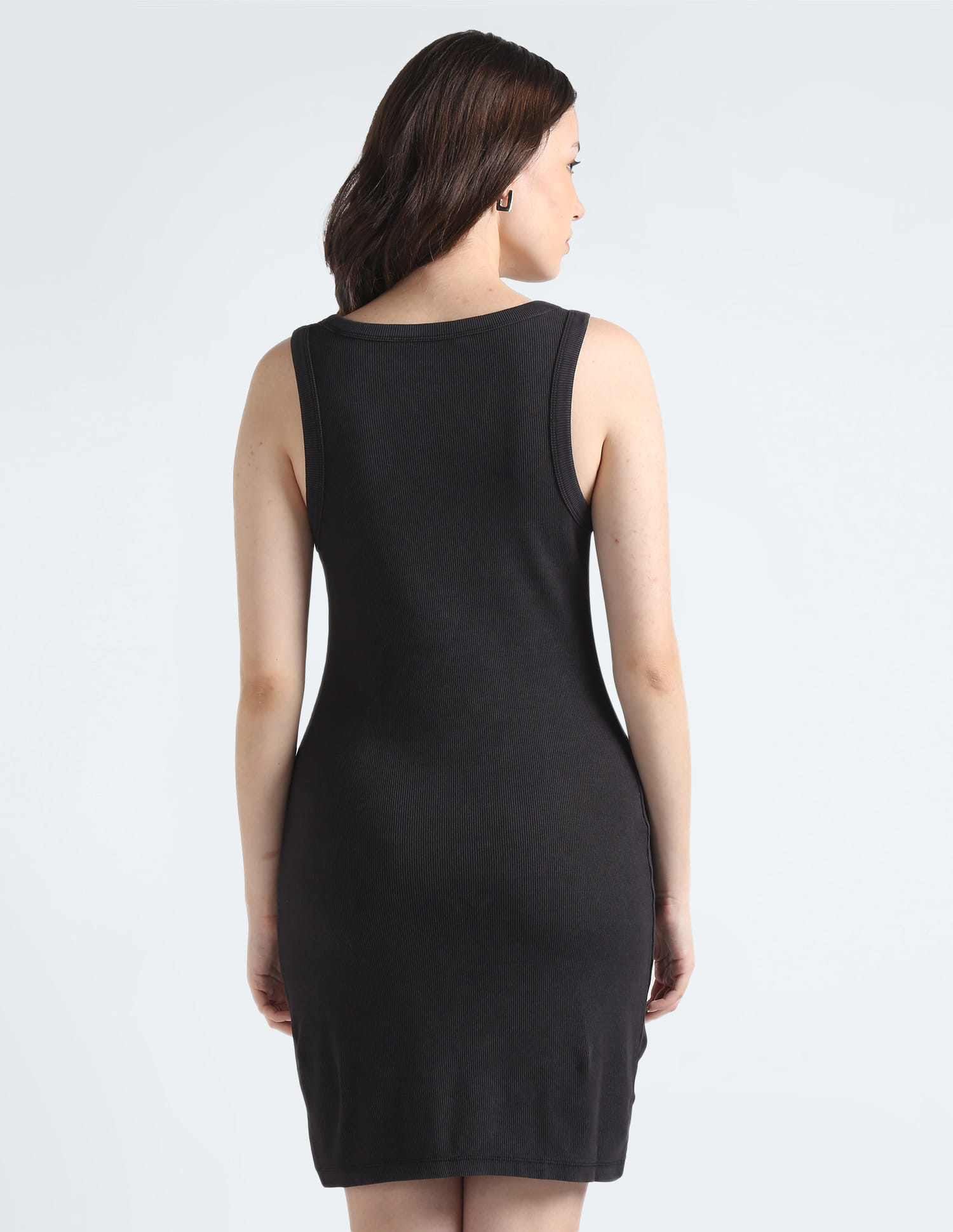 Buy Calvin Klein Recycled Cotton Archival Logo Ribbed Dress - NNNOW.com