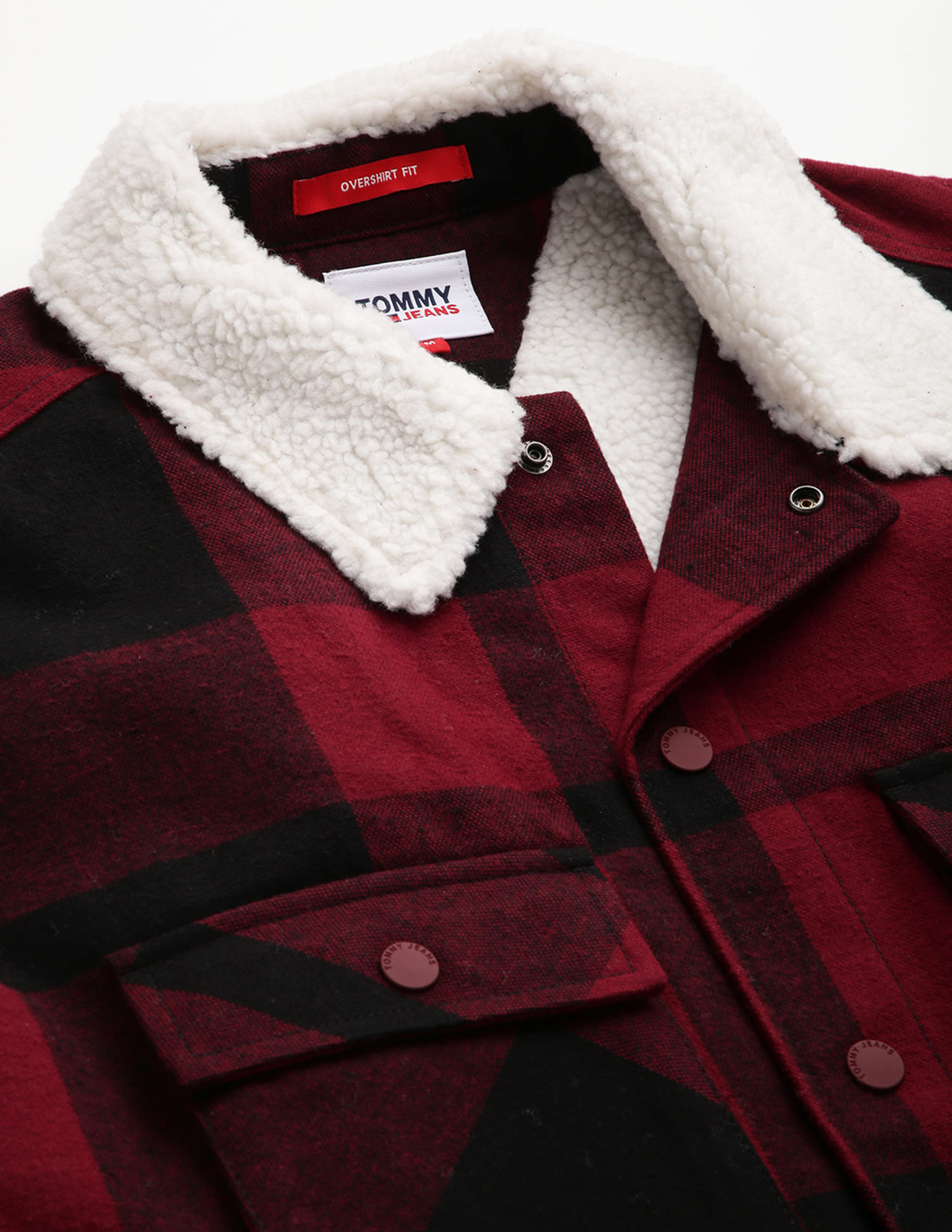 Buy Tommy Hilfiger Sherpa Lined Check Shacket - NNNOW.com