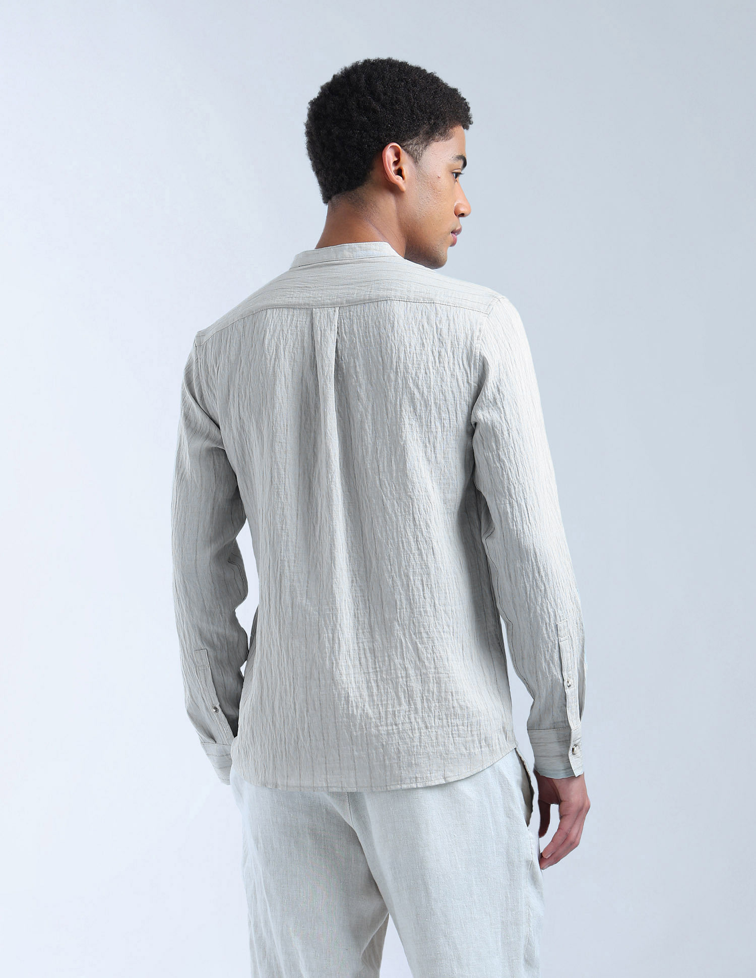 Flying Machine Vertical Striped Regular Fit Color Of Home Shirt
