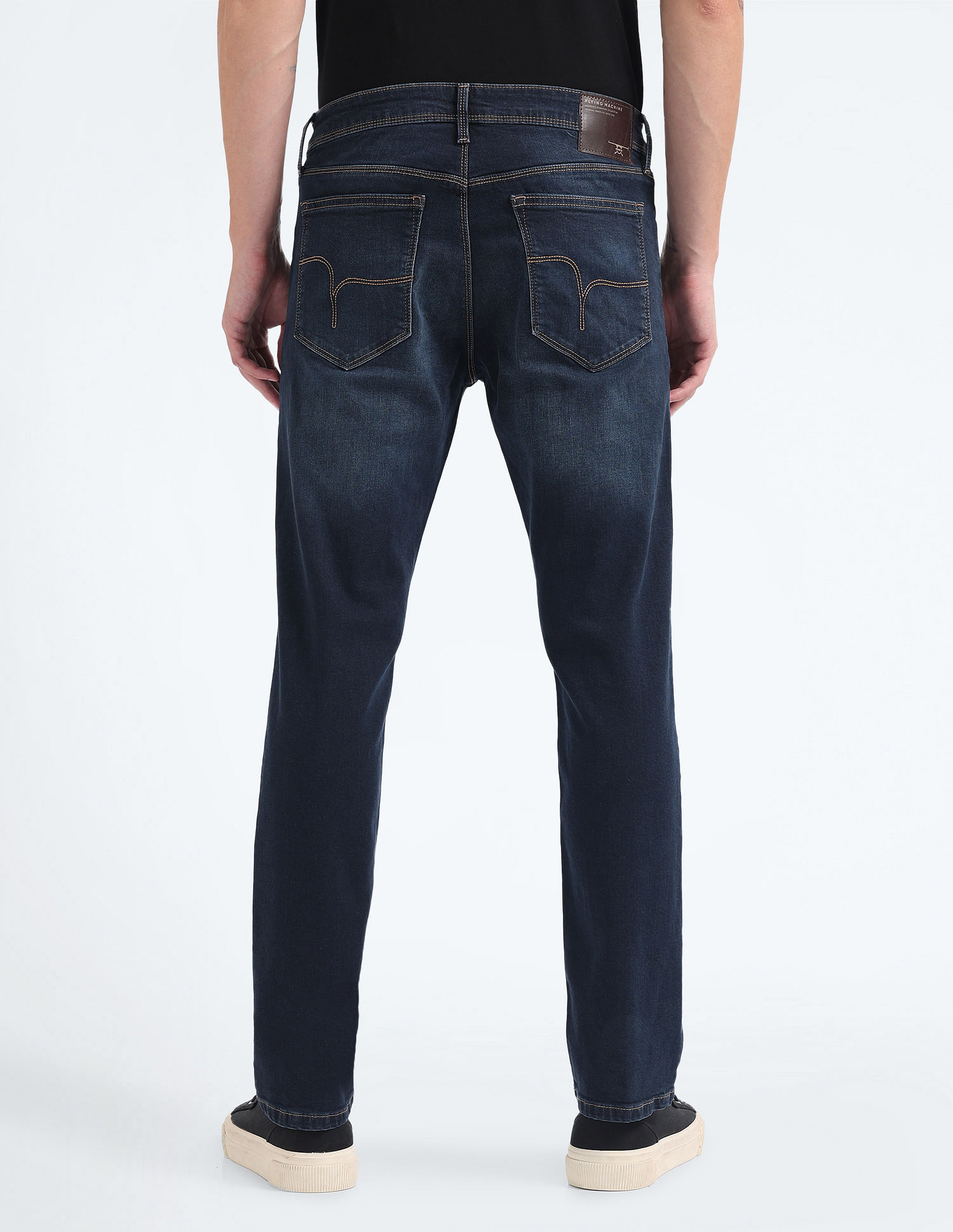 Flying Machine Michael Slim Tapered Stone Wash Jeans