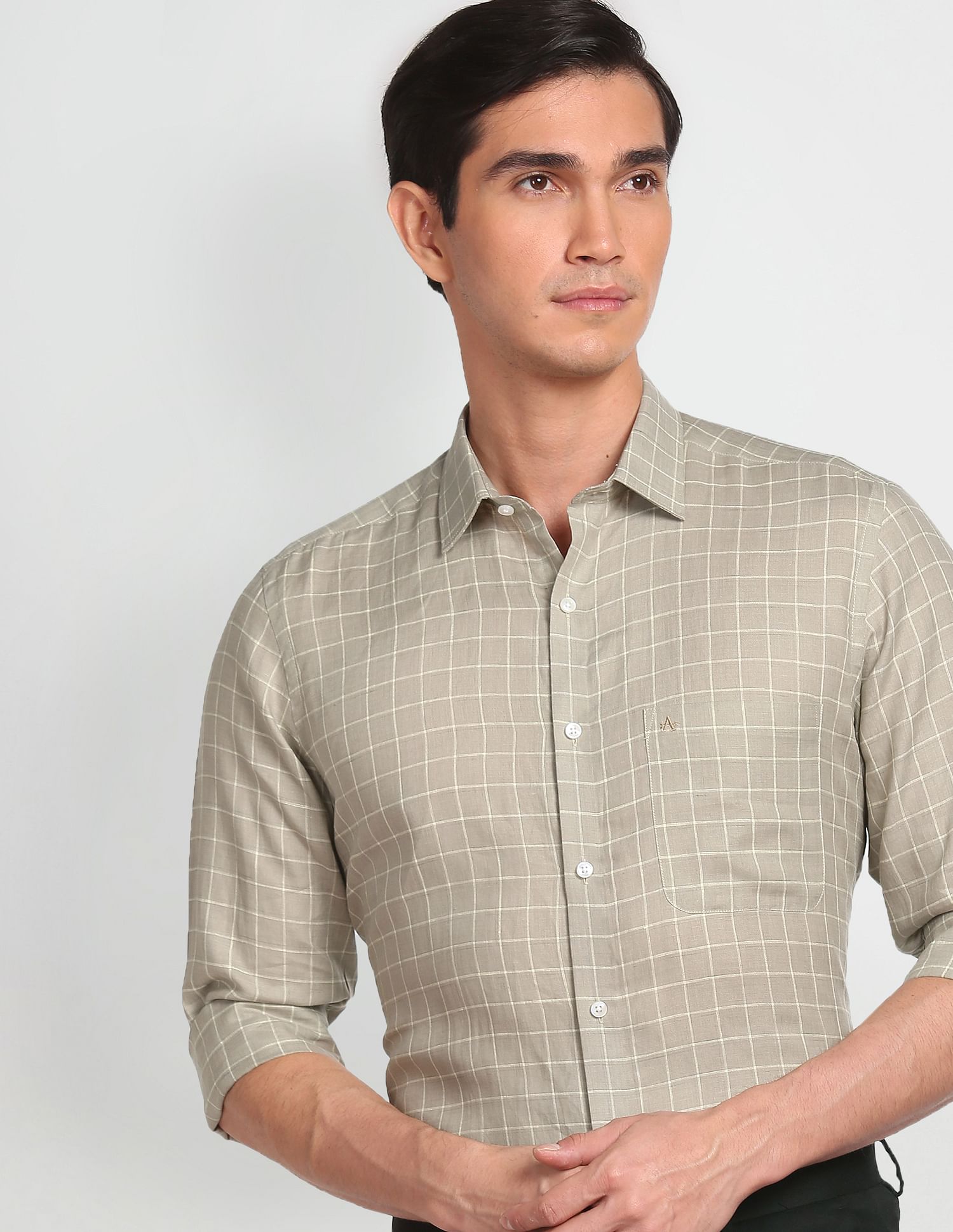 Arrow linen shirts online best sale