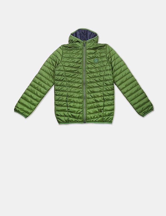 boys green puffer jacket