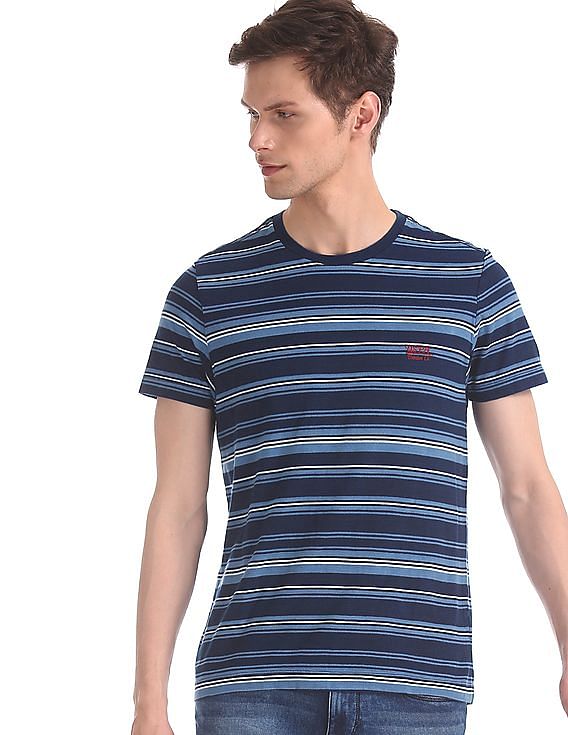 U.S. Polo Assn. Denim Co. Crew Neck Horizontal Stripe T-Shirt
