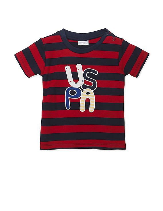 U.S. Polo Assn. Kids Baby Assorted Striped T-Shirt And Pants Set