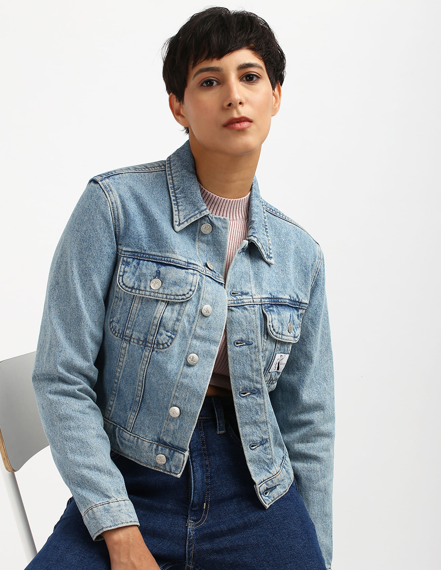Qcard Qvc Susan Graver Denim Jacket Buy Calvin Klein