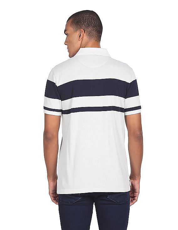 U.S. Polo Assn. Pique Striped Polo Shirt
