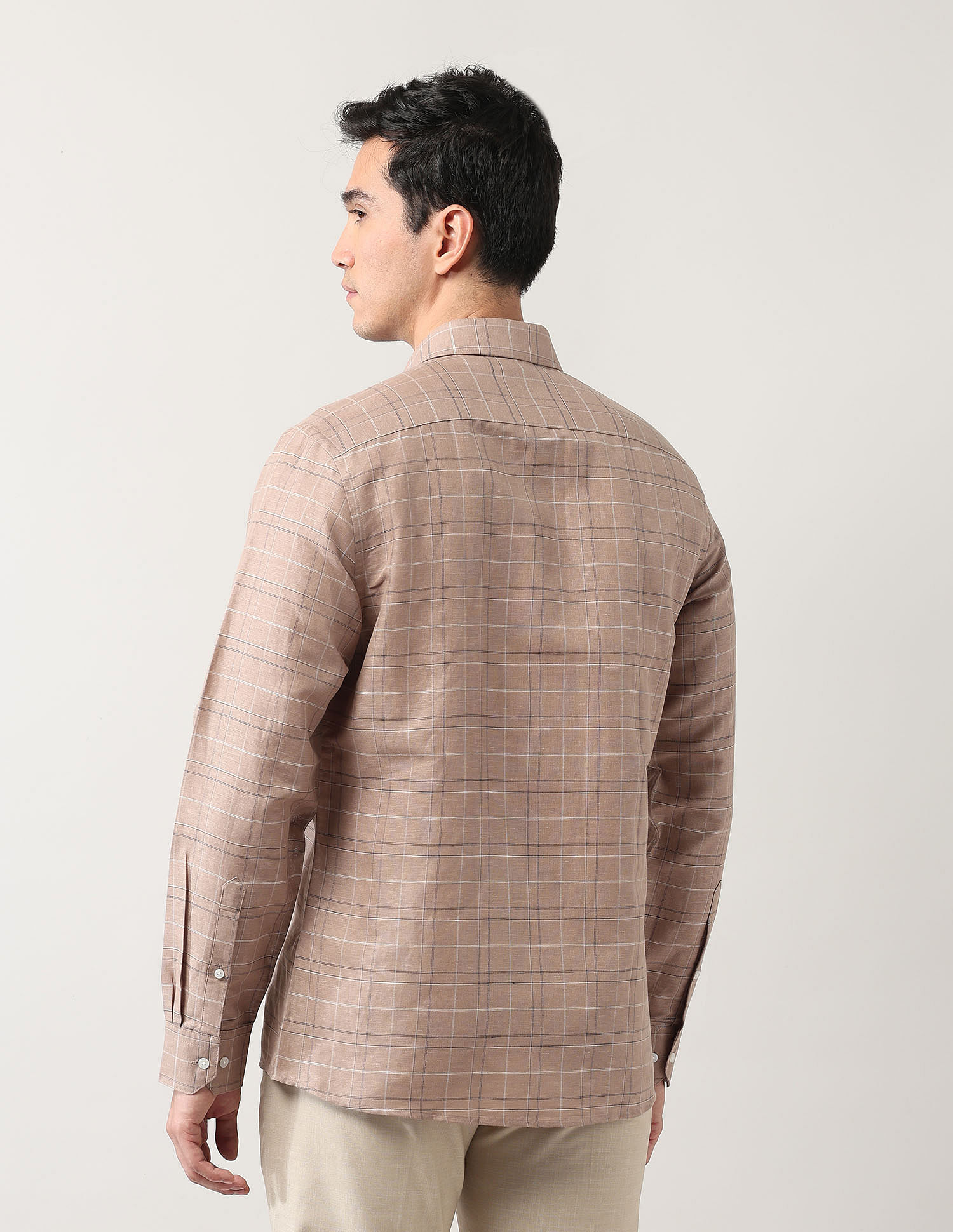 Arrow Grid Tattersall Checked Liberty Classic Fit Shirt