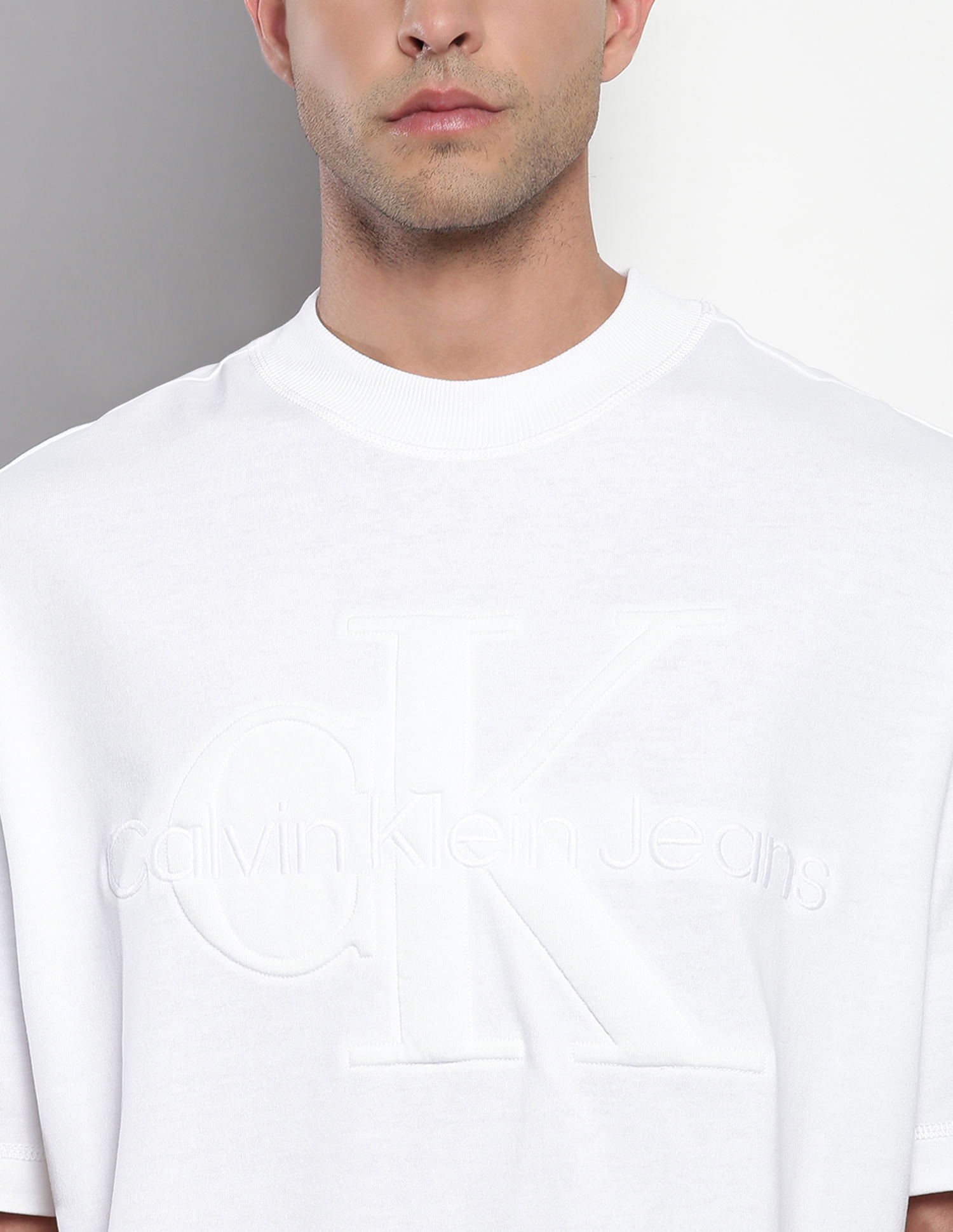 Buy Calvin Klein Premium Monologo Oversized T-Shirt - NNNOW.com
