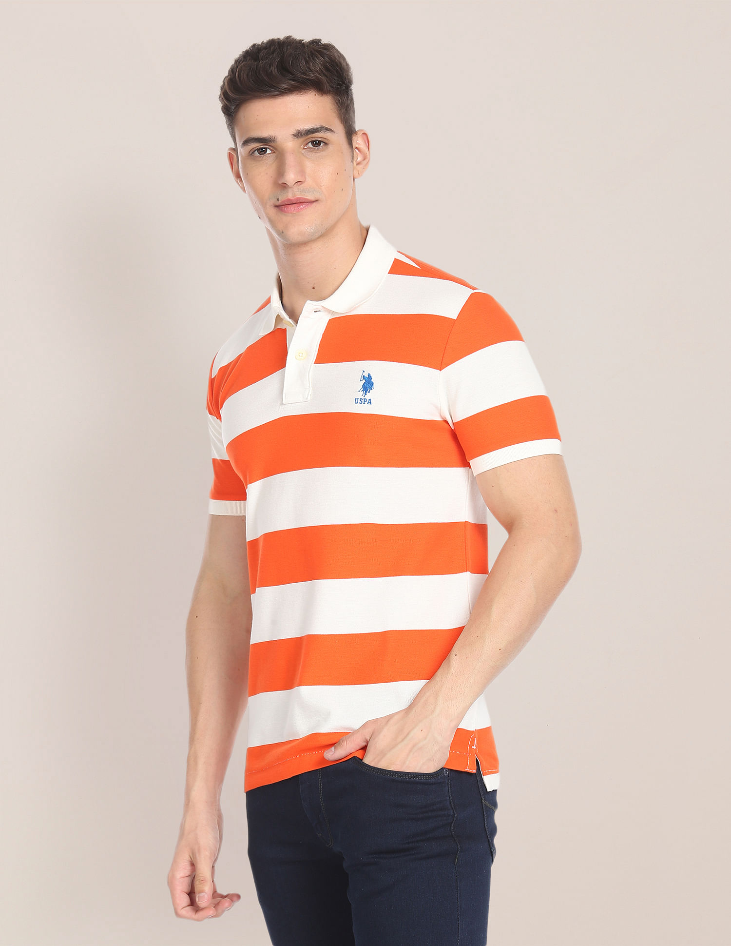 U.S. Polo Assn. Cotton Rugby Polo Shirt
