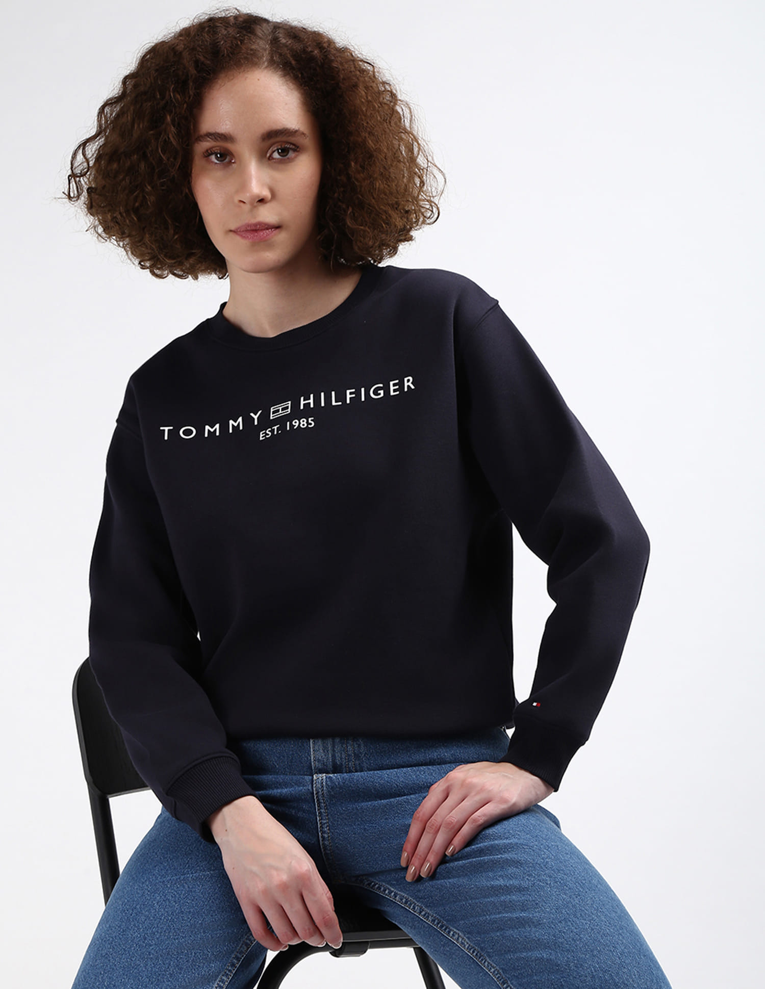 Buy Tommy Hilfiger Modern Corporate Logo Sweatshirt - Main Image