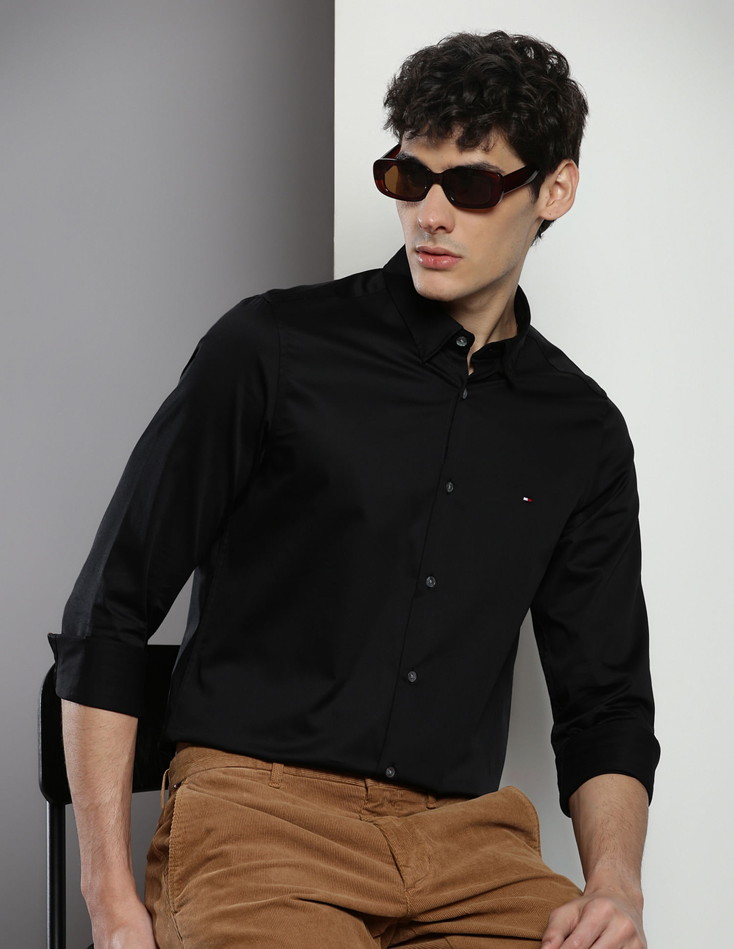 Tommy Hilfiger Sateen Slim Fit Shirt