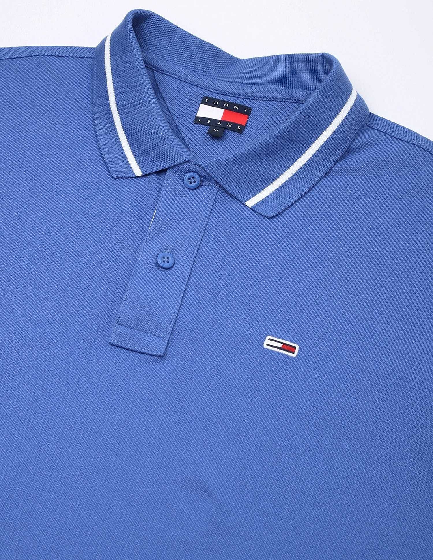 Tommy Hilfiger Solid Regular-Fit Cotton Polo Shirt