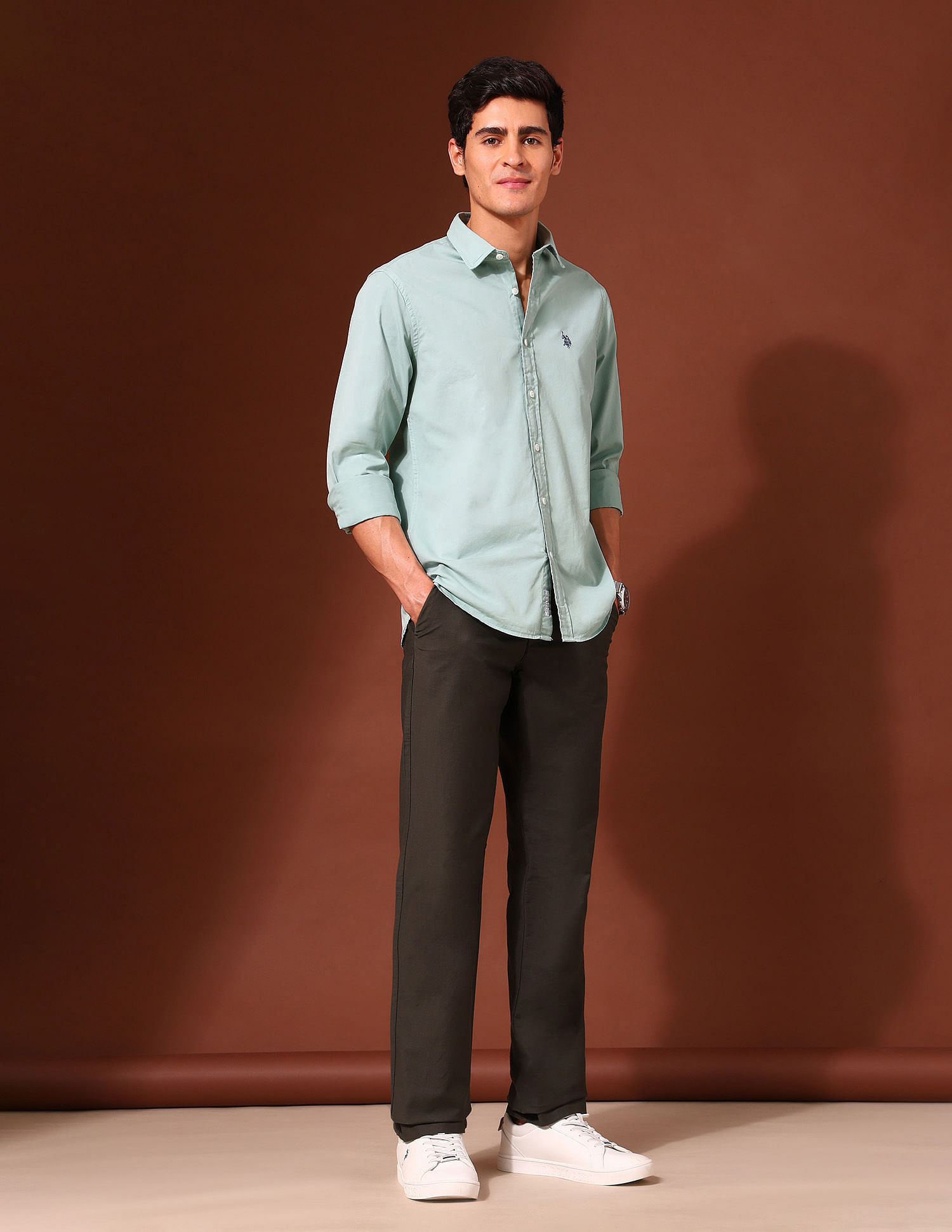 U.S. Polo Assn. Pure Cotton Tailored Fit Twill Shirt