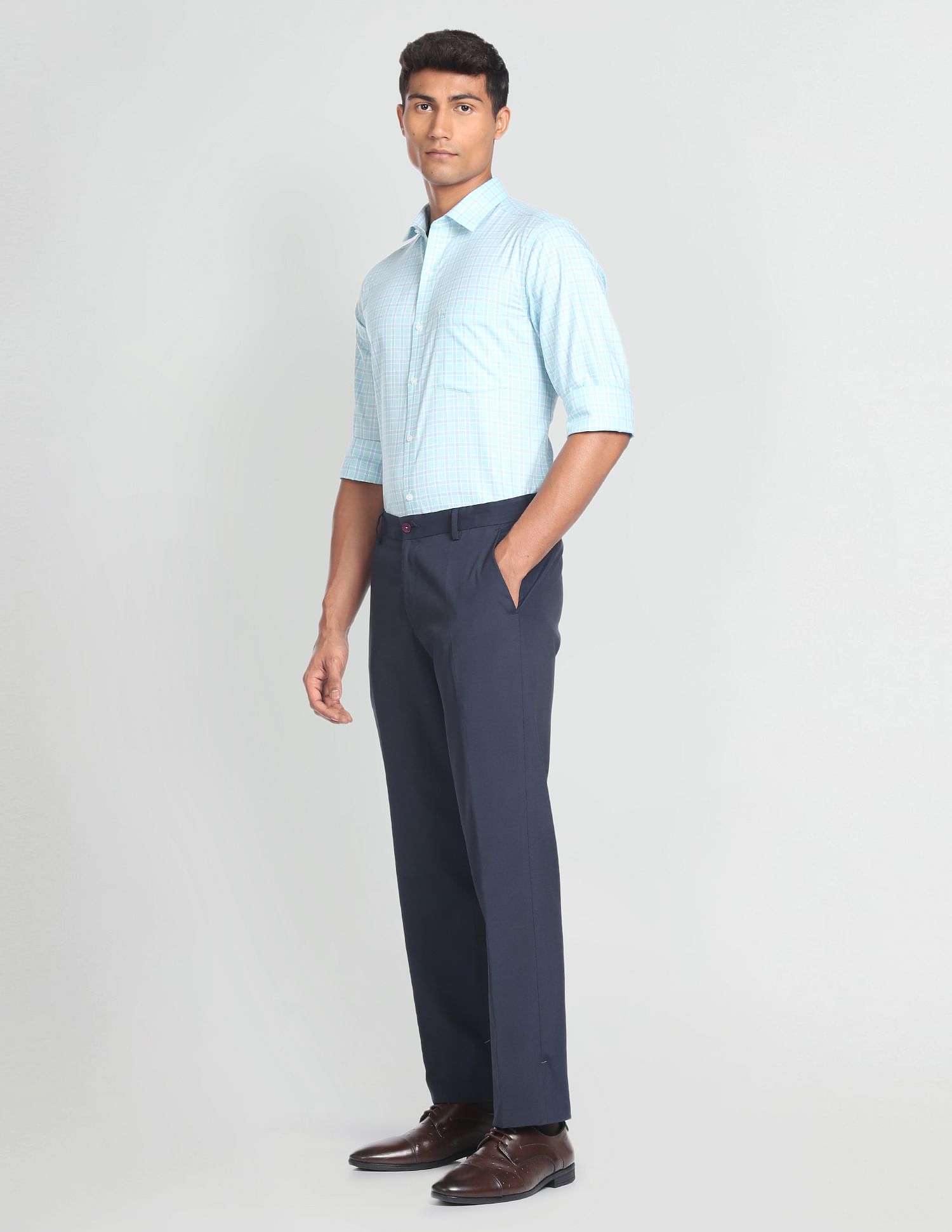 Arrow Tartan Check Formal Shirt