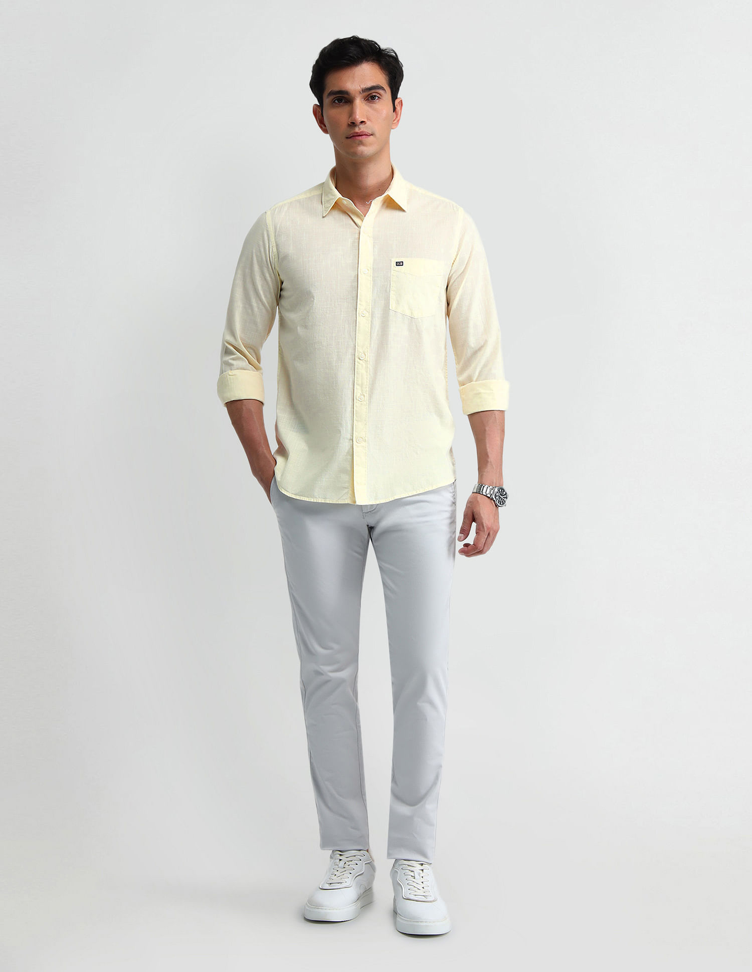Arrow Sport Pure Cotton Manhattan Slim Fit Shirt
