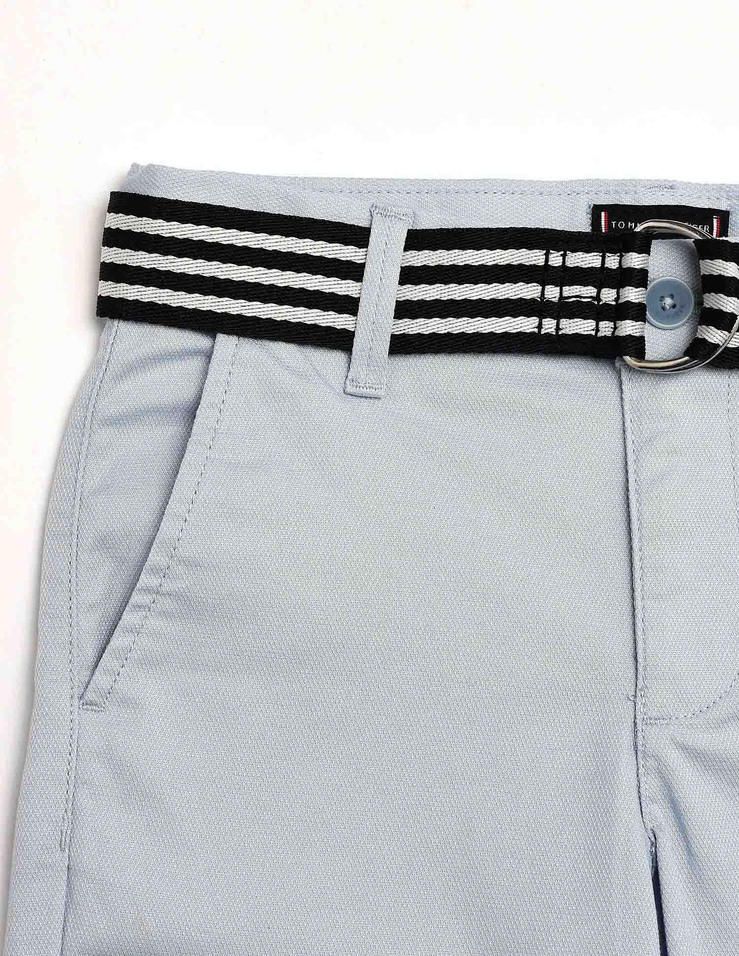Tommy Hilfiger Kids Boys Solid Regular-Fit Cotton Shorts
