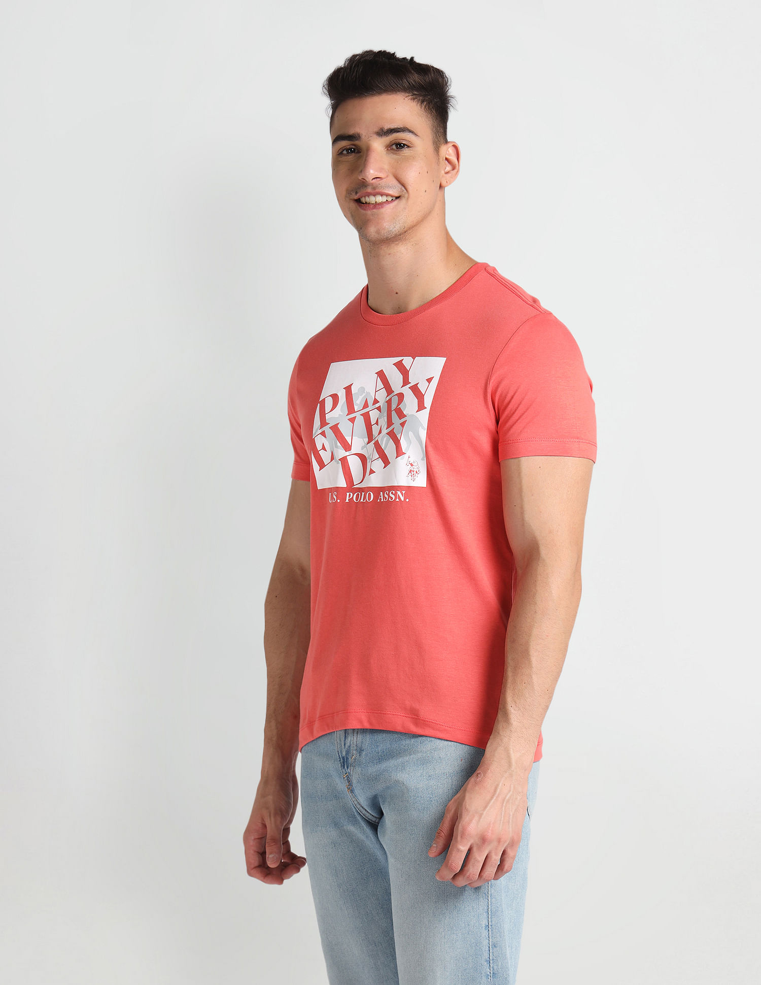 U.S. Polo Assn. Denim Co. Graphic Print Muscle Fit T-Shirt