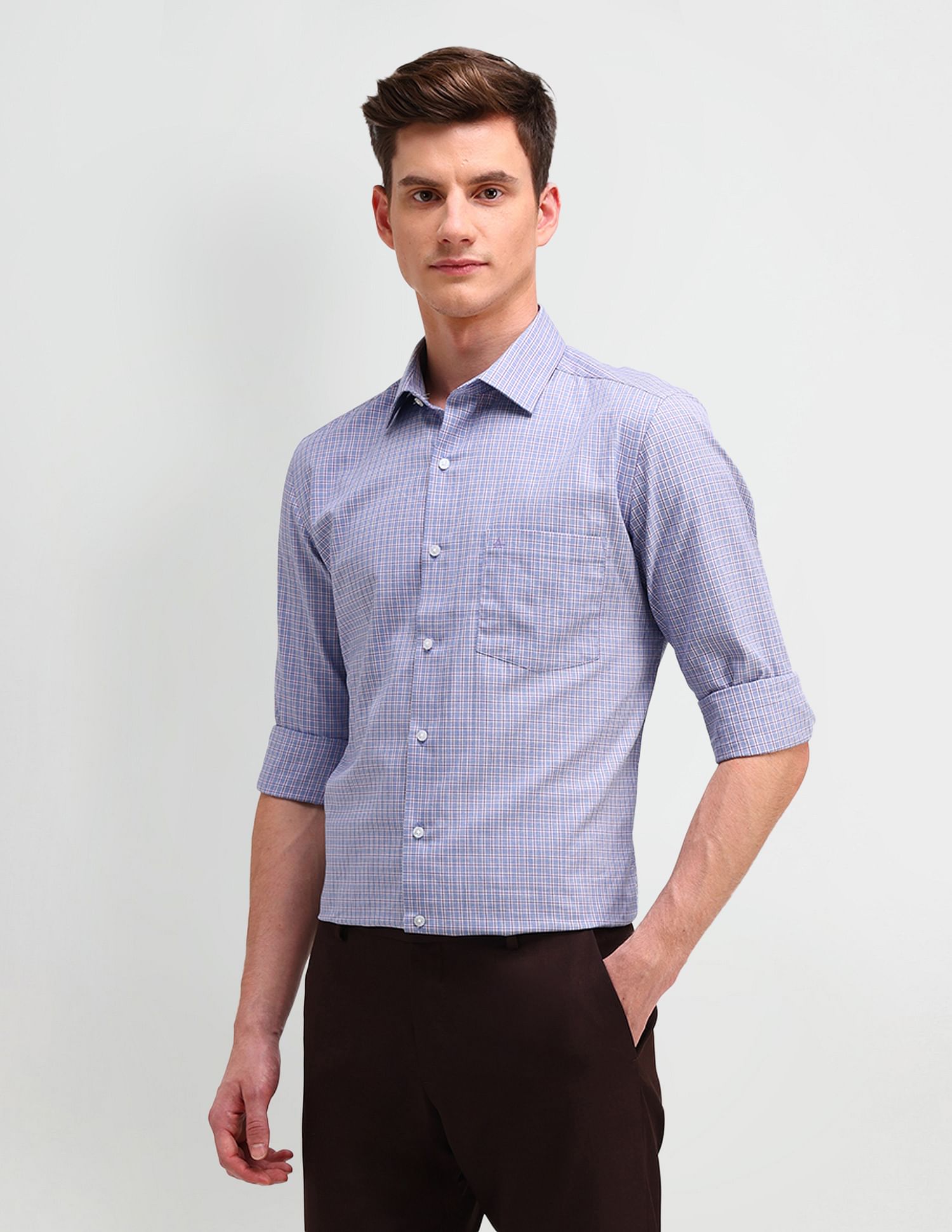 Arrow Twill Micro Checked Shirt