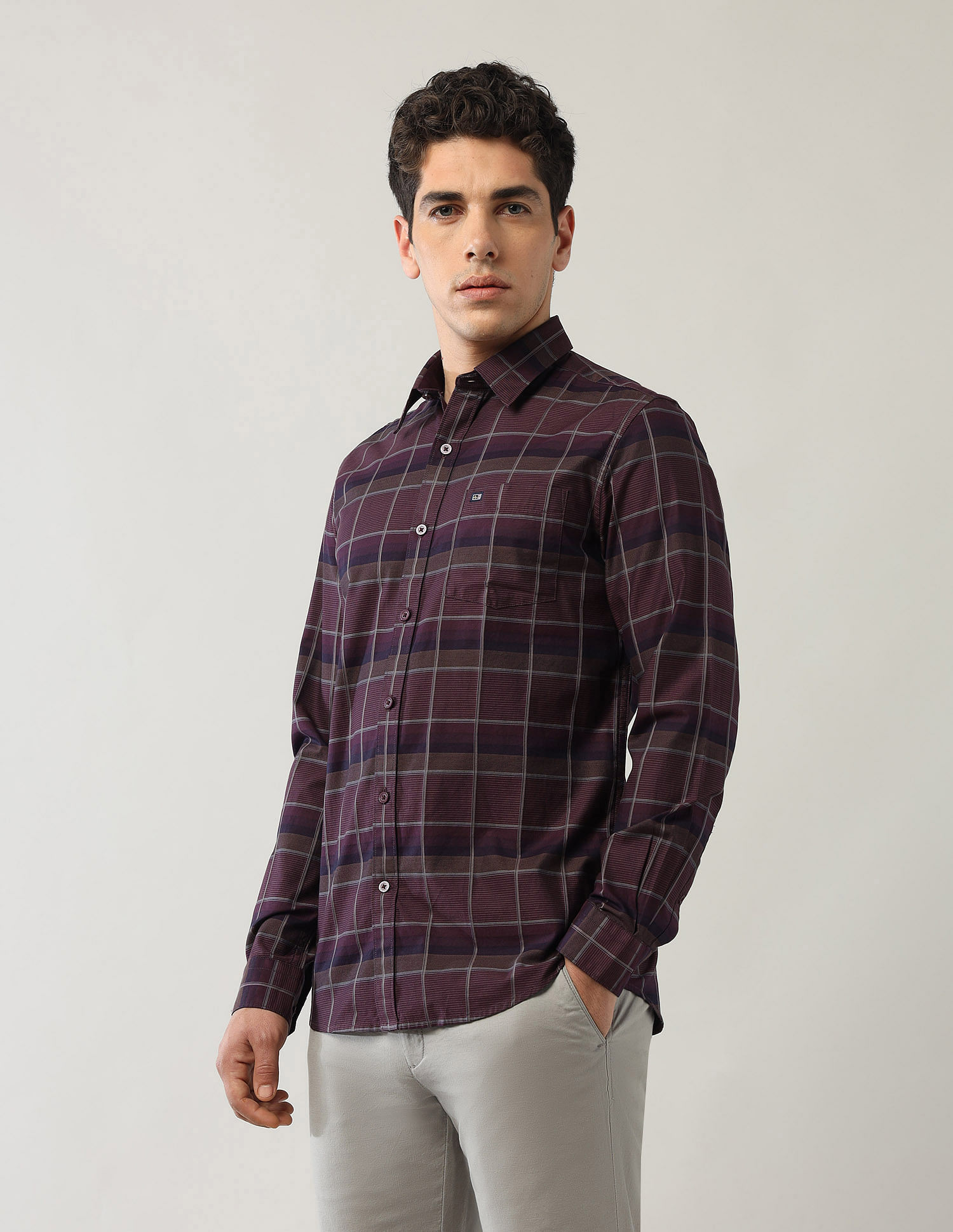 Arrow Sport Pure Cotton Slim Fit Shirt