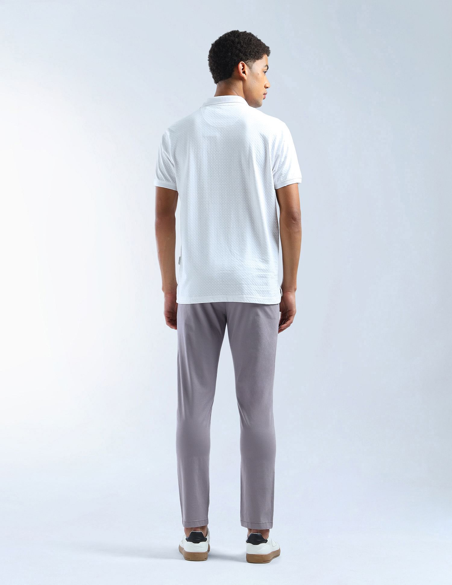 Flying Machine Mid Rise Slash Slim Tapered Fit Trousers