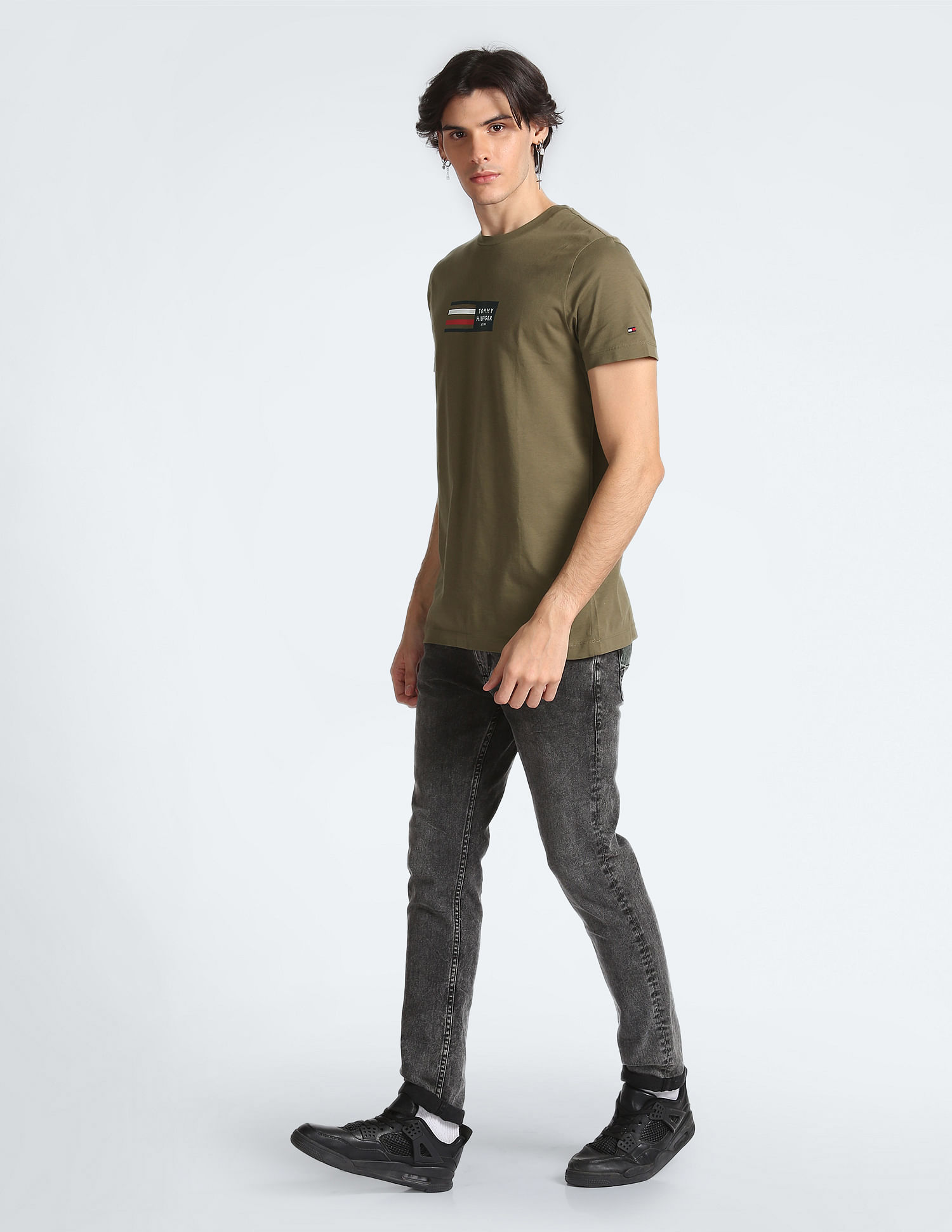 Tommy Hilfiger Transitional Organic Cotton Brand Print T-Shirt