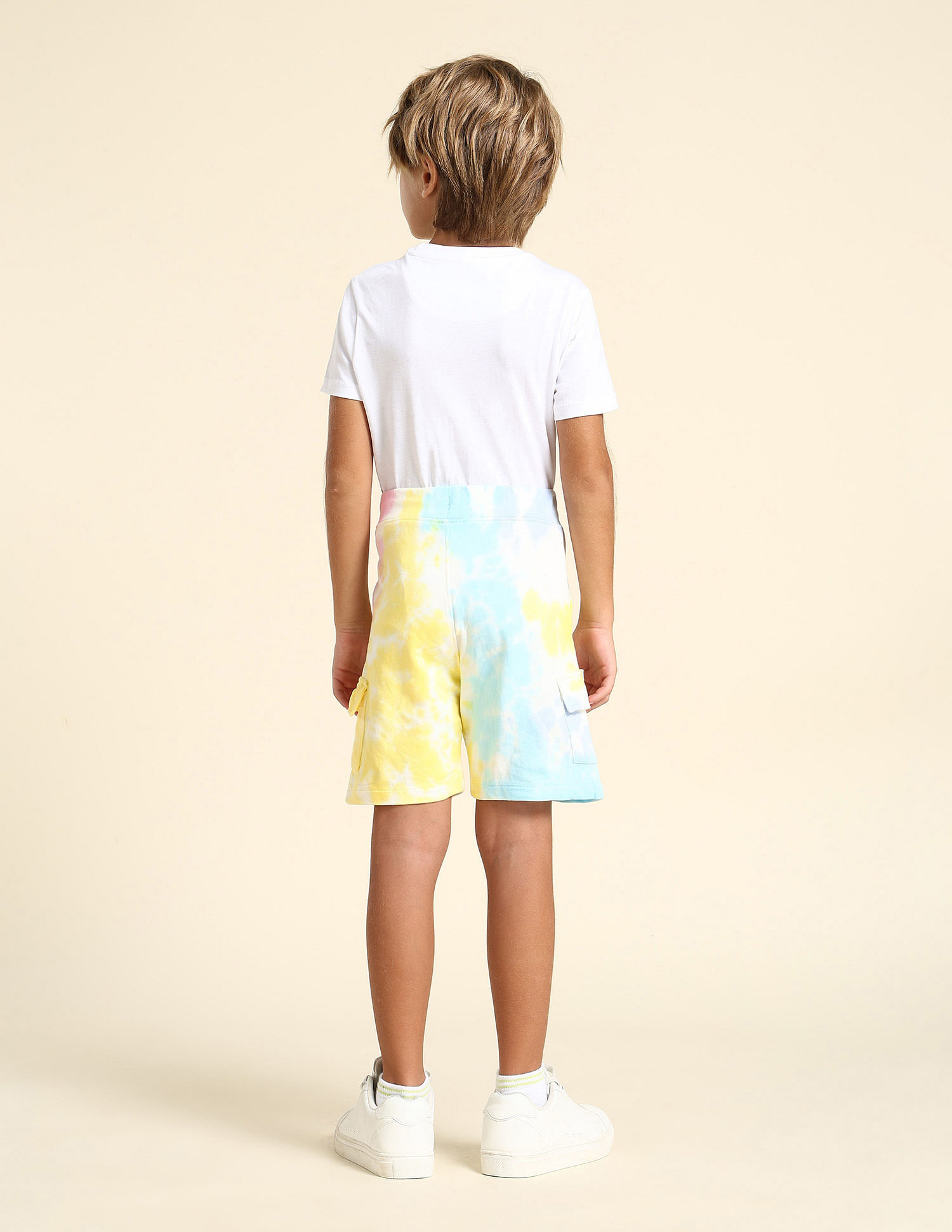 U.S. Polo Assn. Kids Boys Tie And Dye Regular Fit Shorts