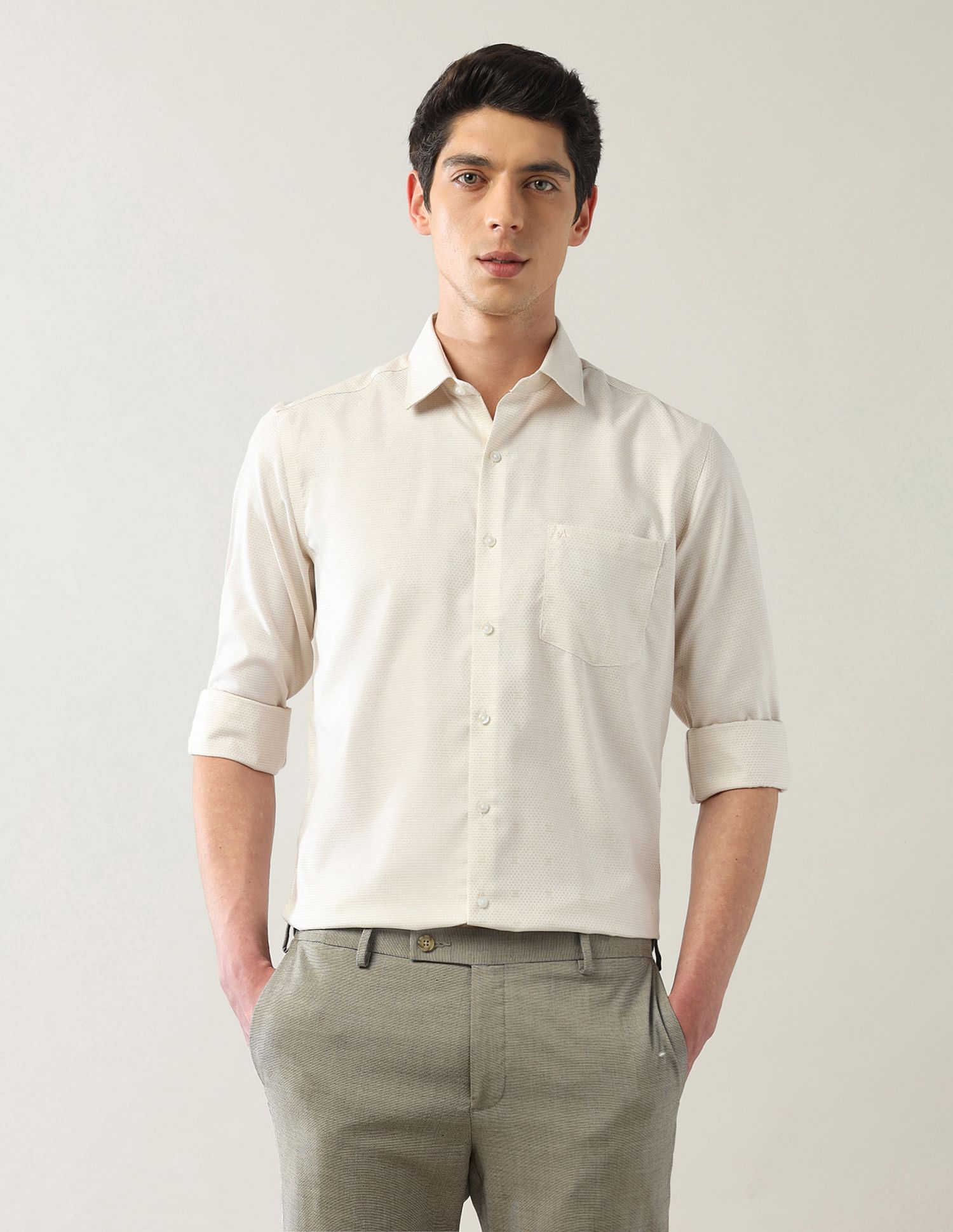 Arrow Manhattan Slim Fit Autopress Shirt