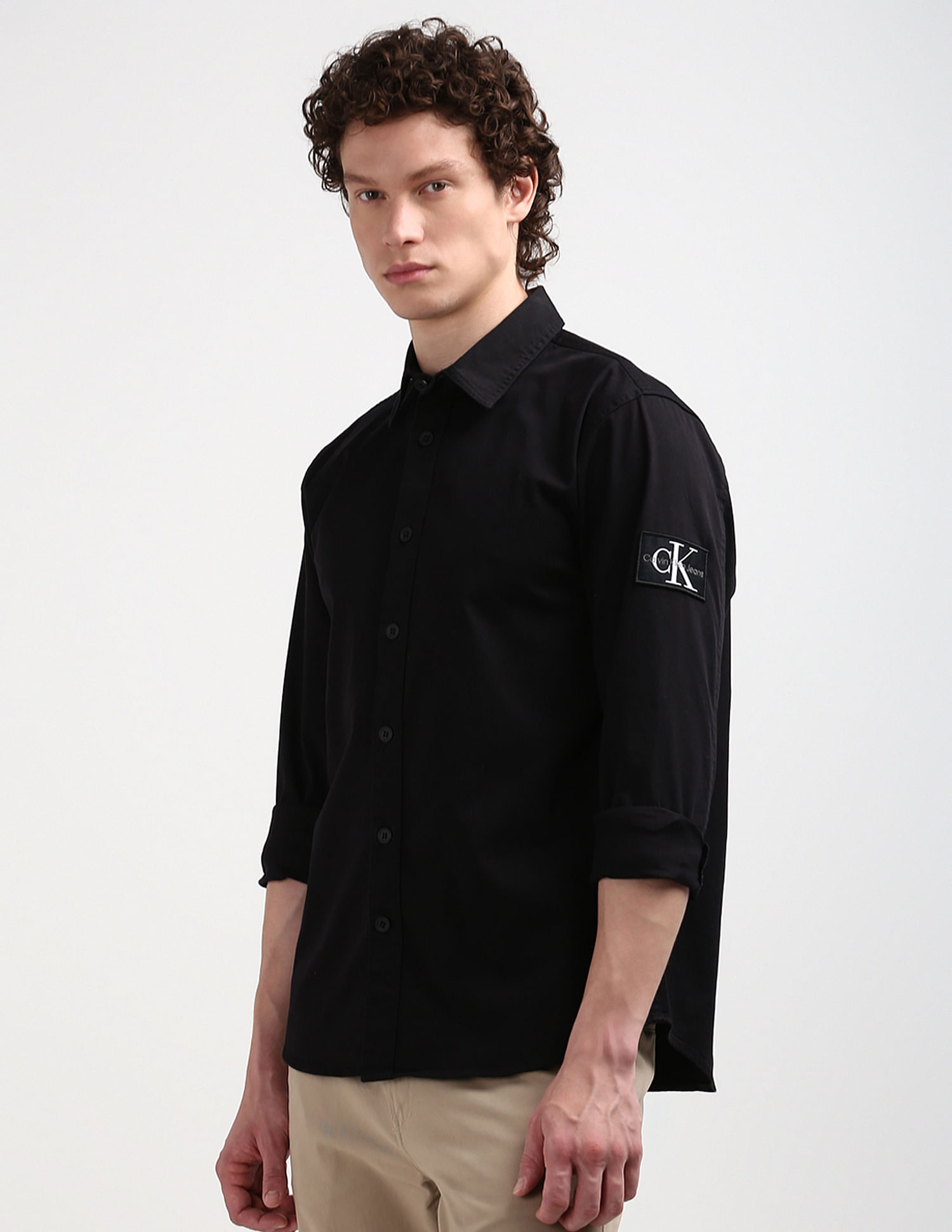 Calvin Klein Monologo Badge Relaxed Shirt