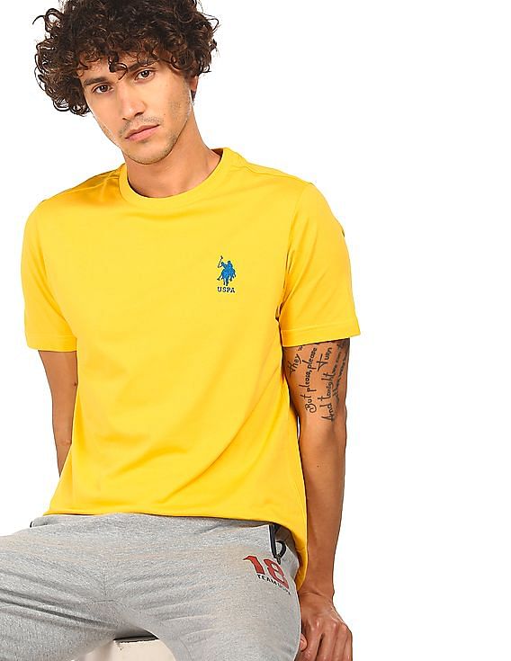 USPA Innerwear Crew Neck Embroidered Logo I633 Lounge T-Shirt - Pack Of 1