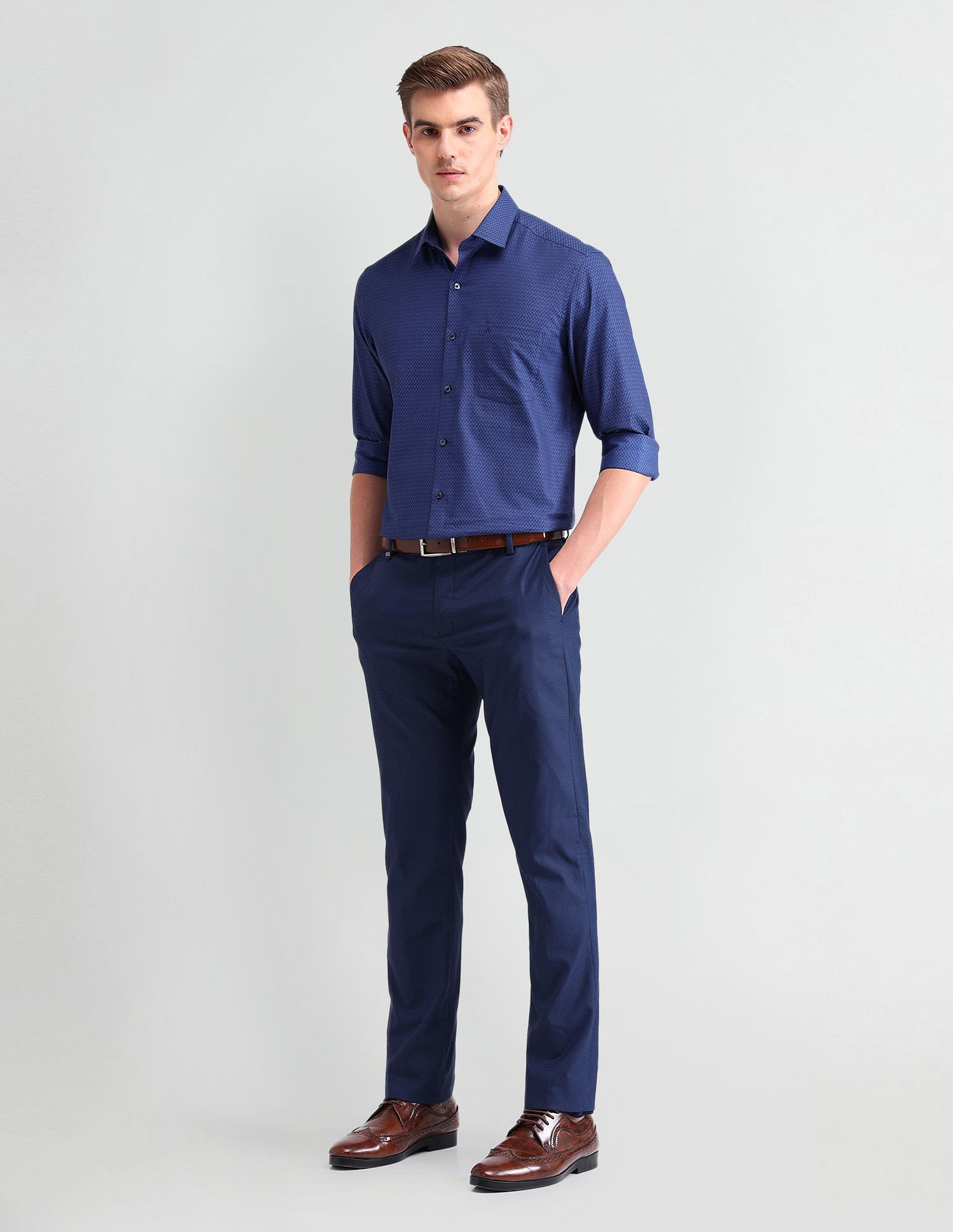 Arrow Brooklyn Fit Textured Shirt
