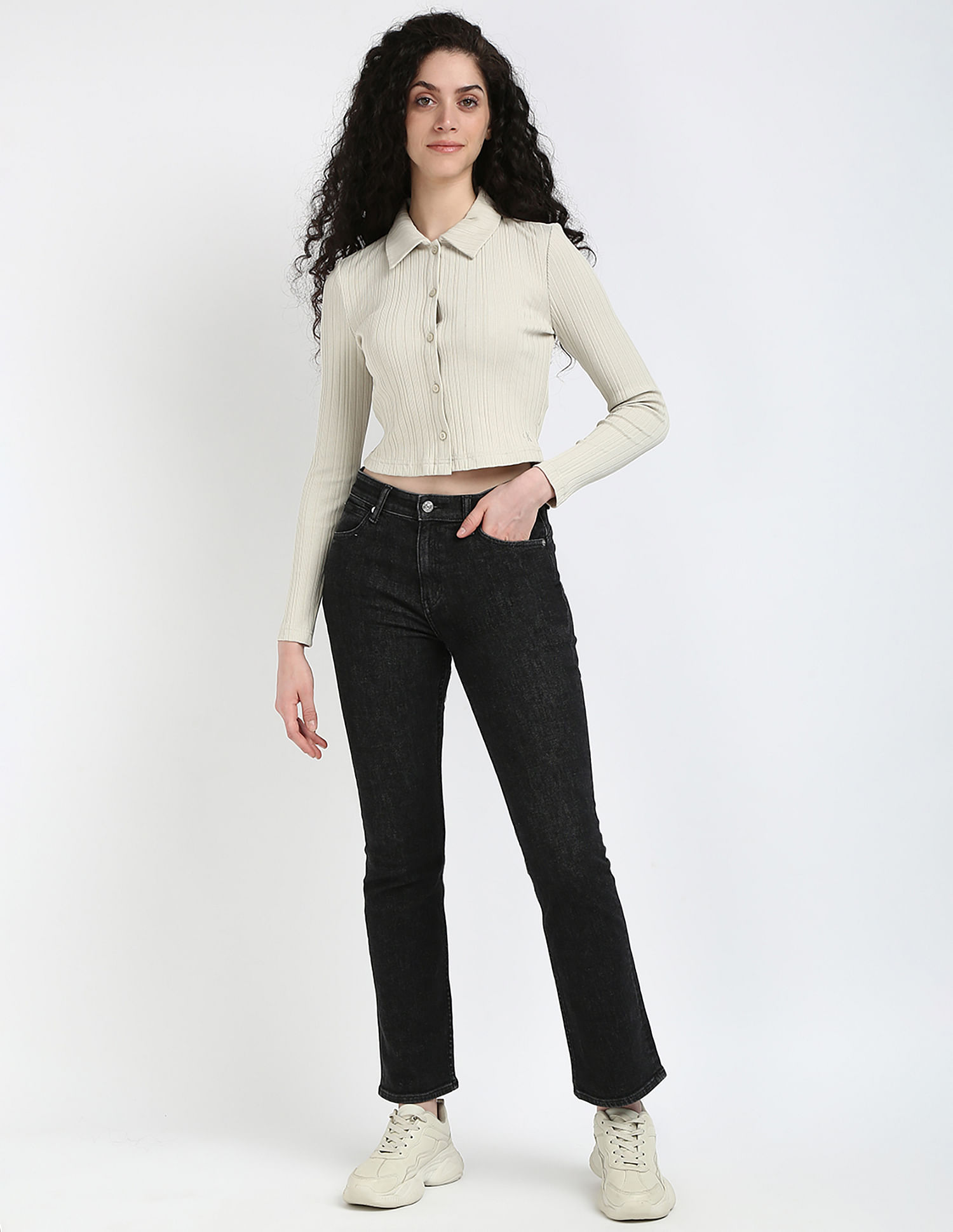 Calvin Klein Jeans Polo Rib Slim Fit Top