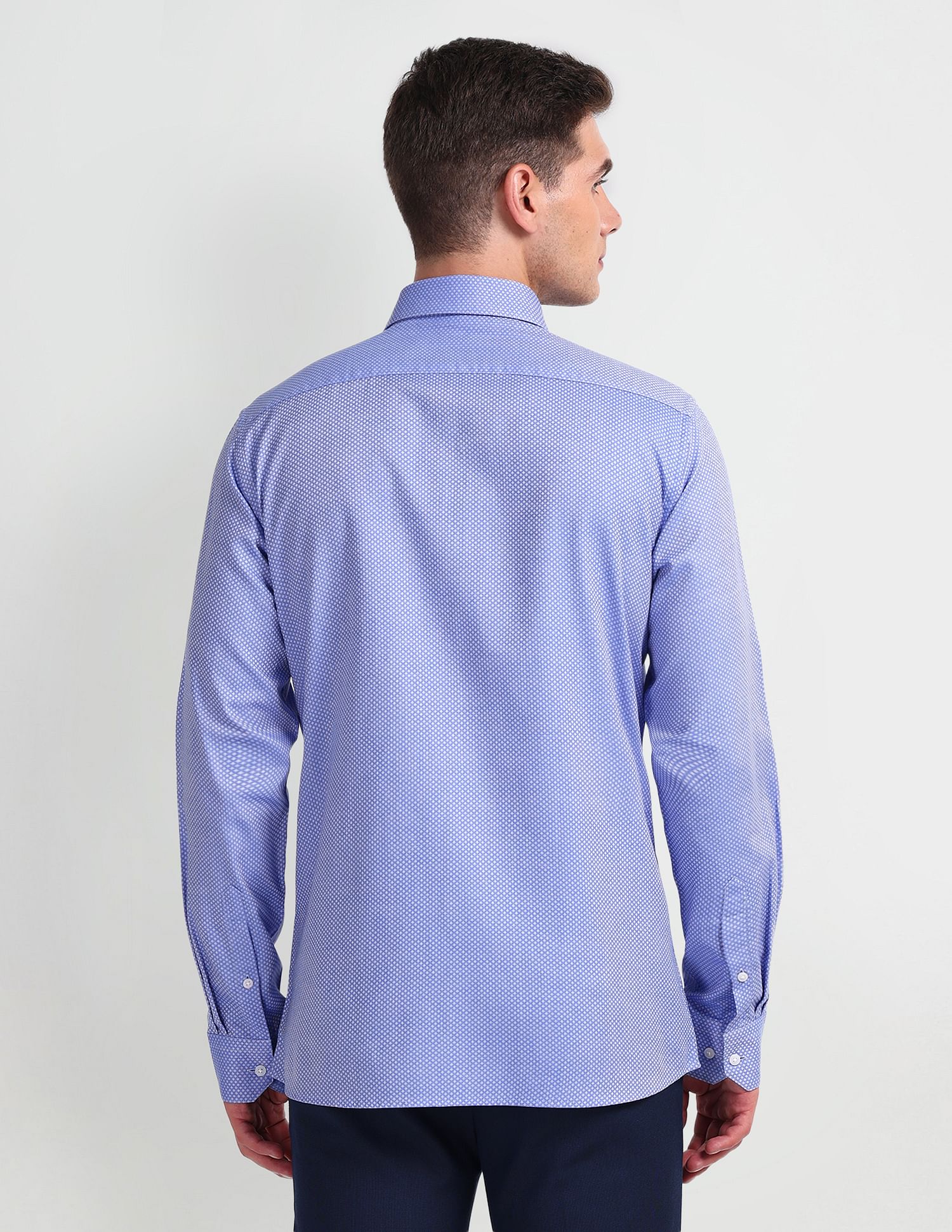 Arrow Self Design Slim Fit Shirt