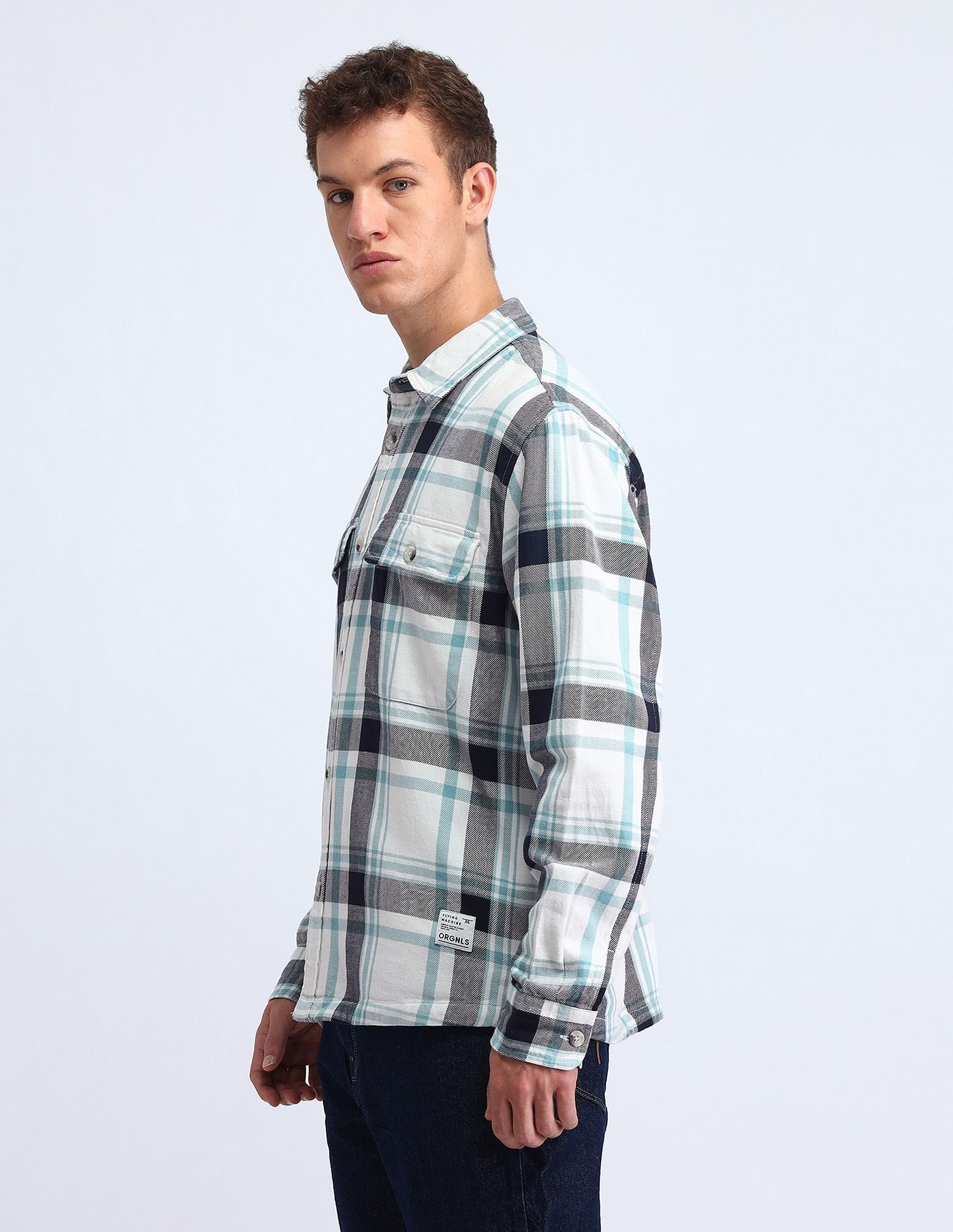 Flying Machine Kiddult Gingham Checked Shacket