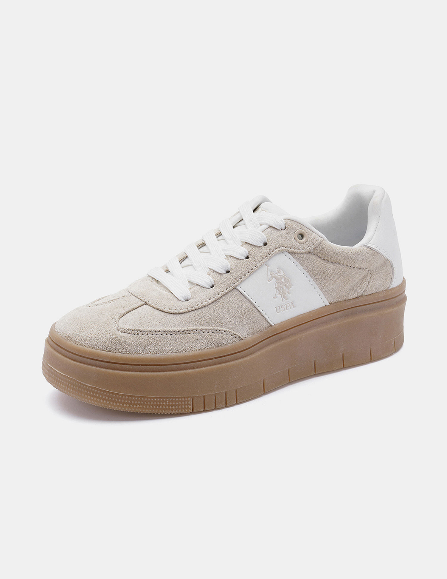 U.S. Polo Assn. Women Colourblocked Zaira Sneakers