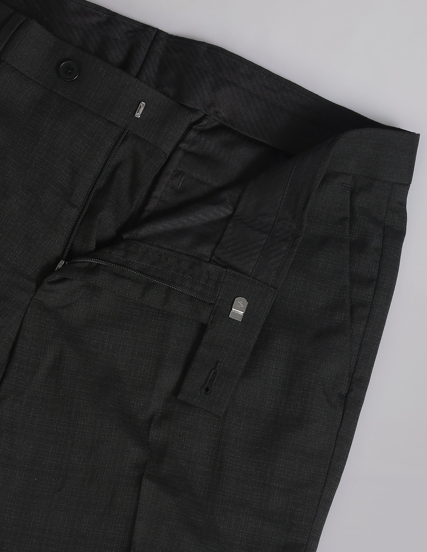 Arrow Mid Rise Check Trousers