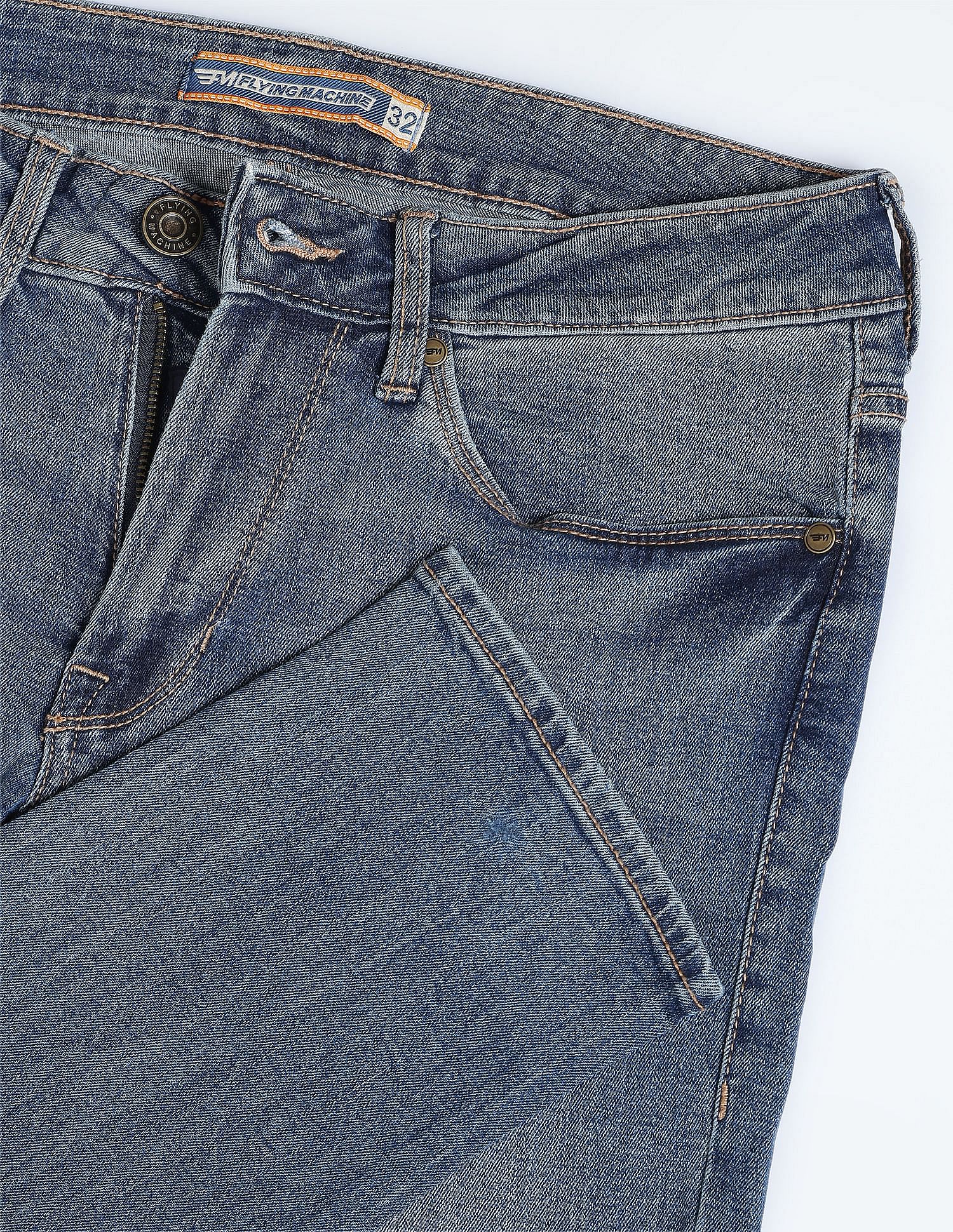 Flying Machine Jackson Skinny Fit Stone Washed Jeans