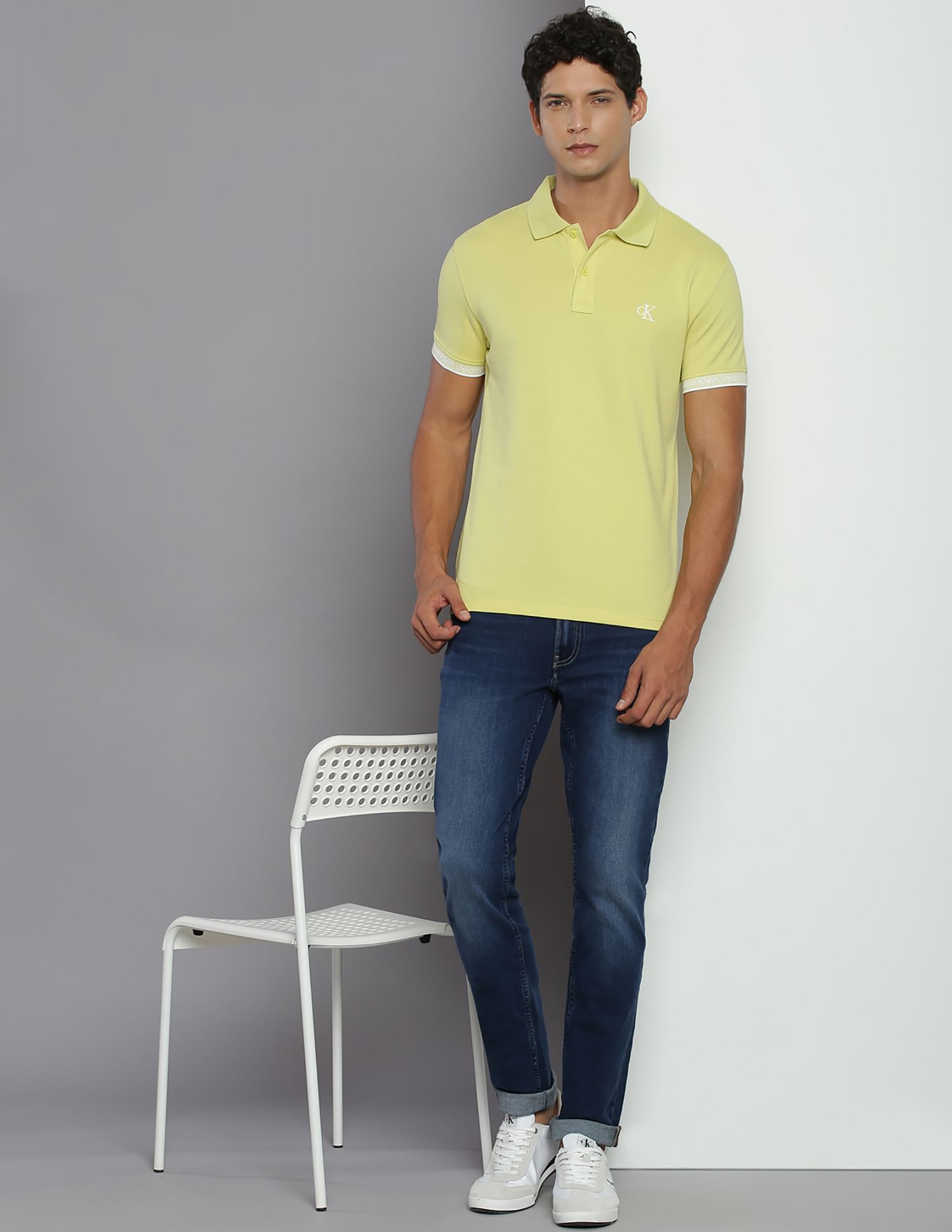 Calvin klein pique outlet polo