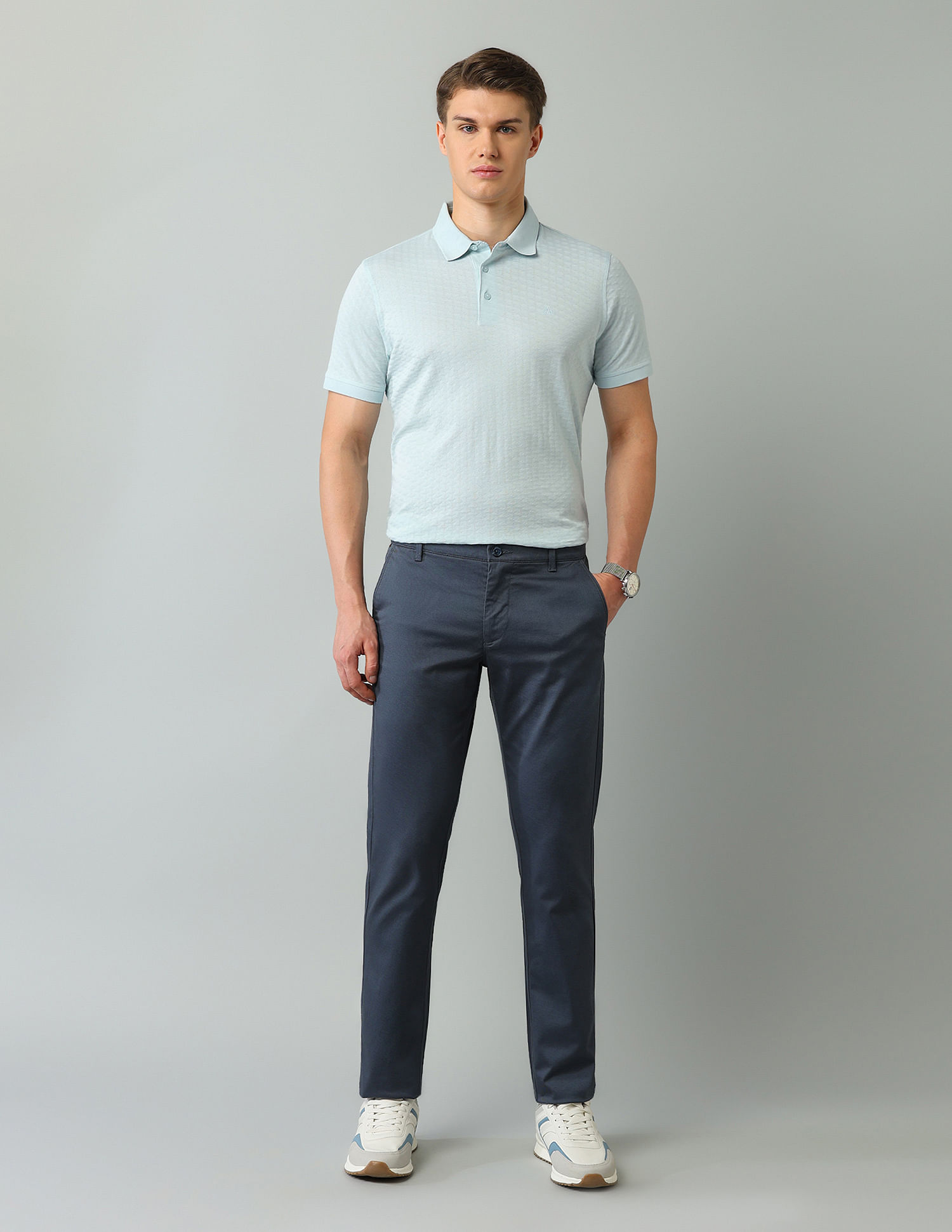 Arrow Regular Fit Textured Polo Shirt