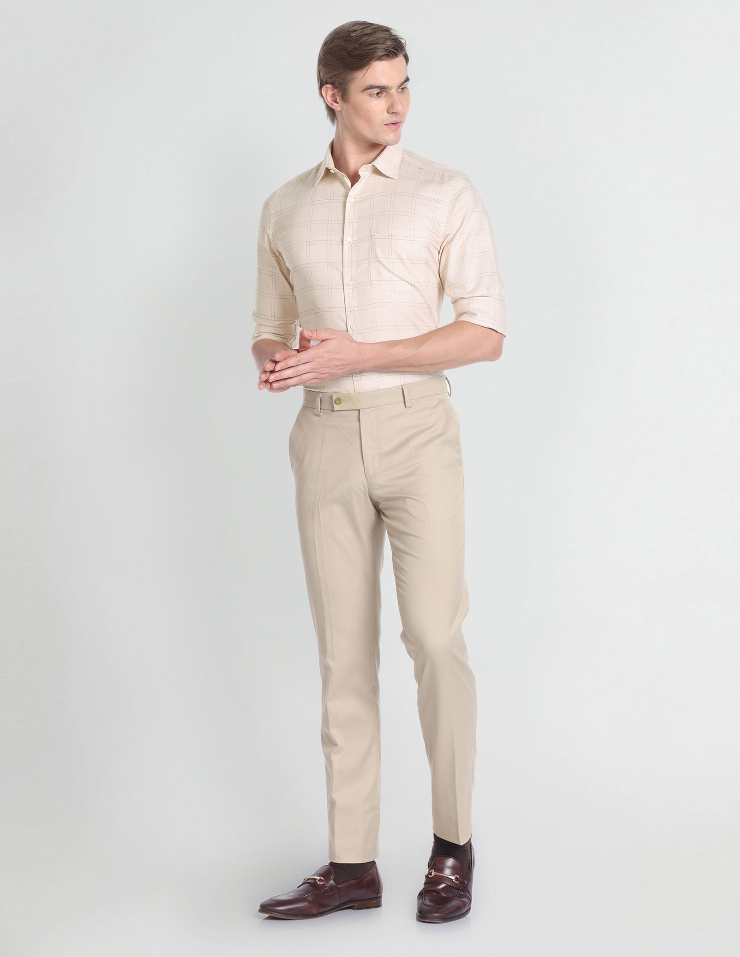 Arrow Auto Press Outline Check Shirt