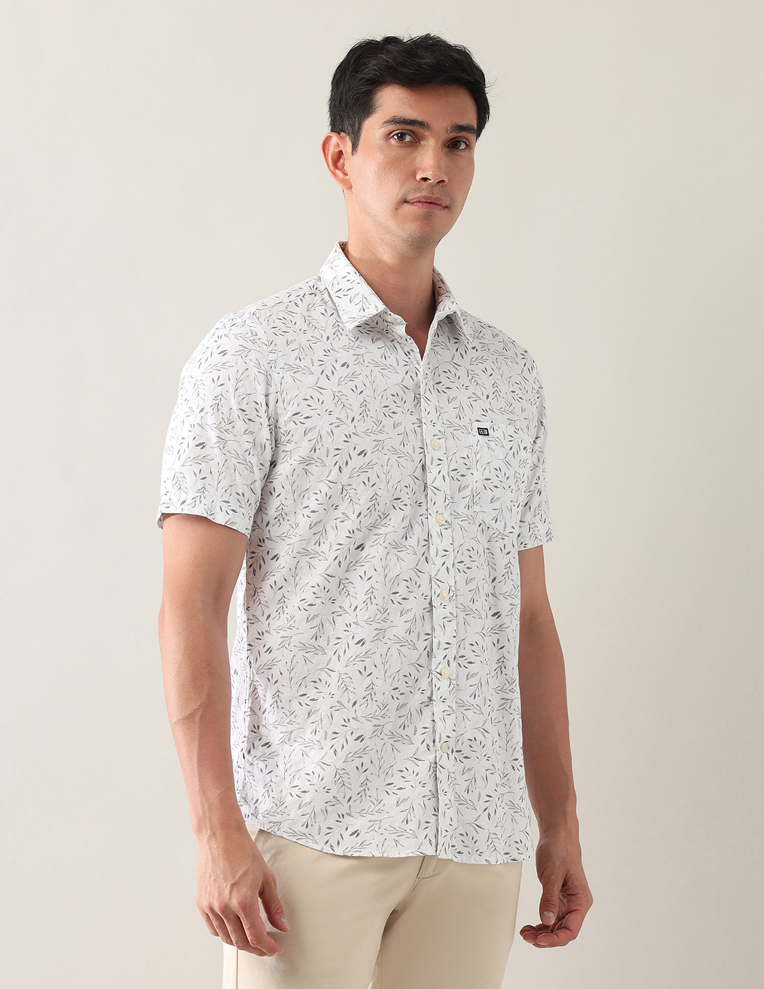Arrow Sport Regular Fit Pure Cotton Shirt